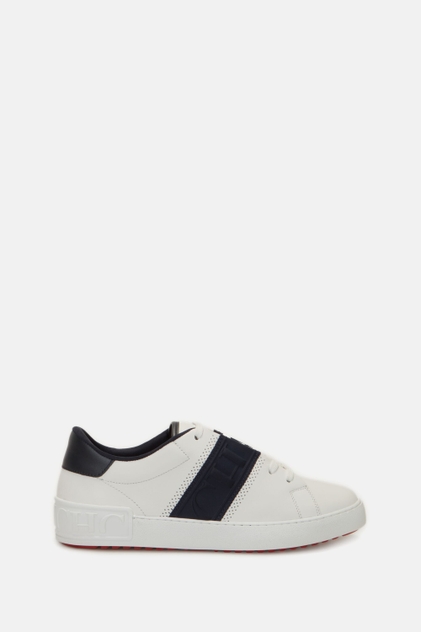 LEATHER SNEAKERS WITH CH TAPE