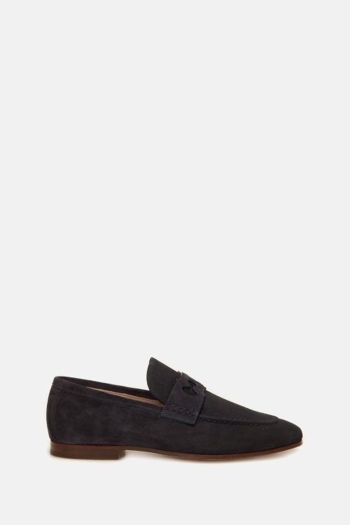 DOMA INSIGNIA CUT OUT SUEDE LOAFERS