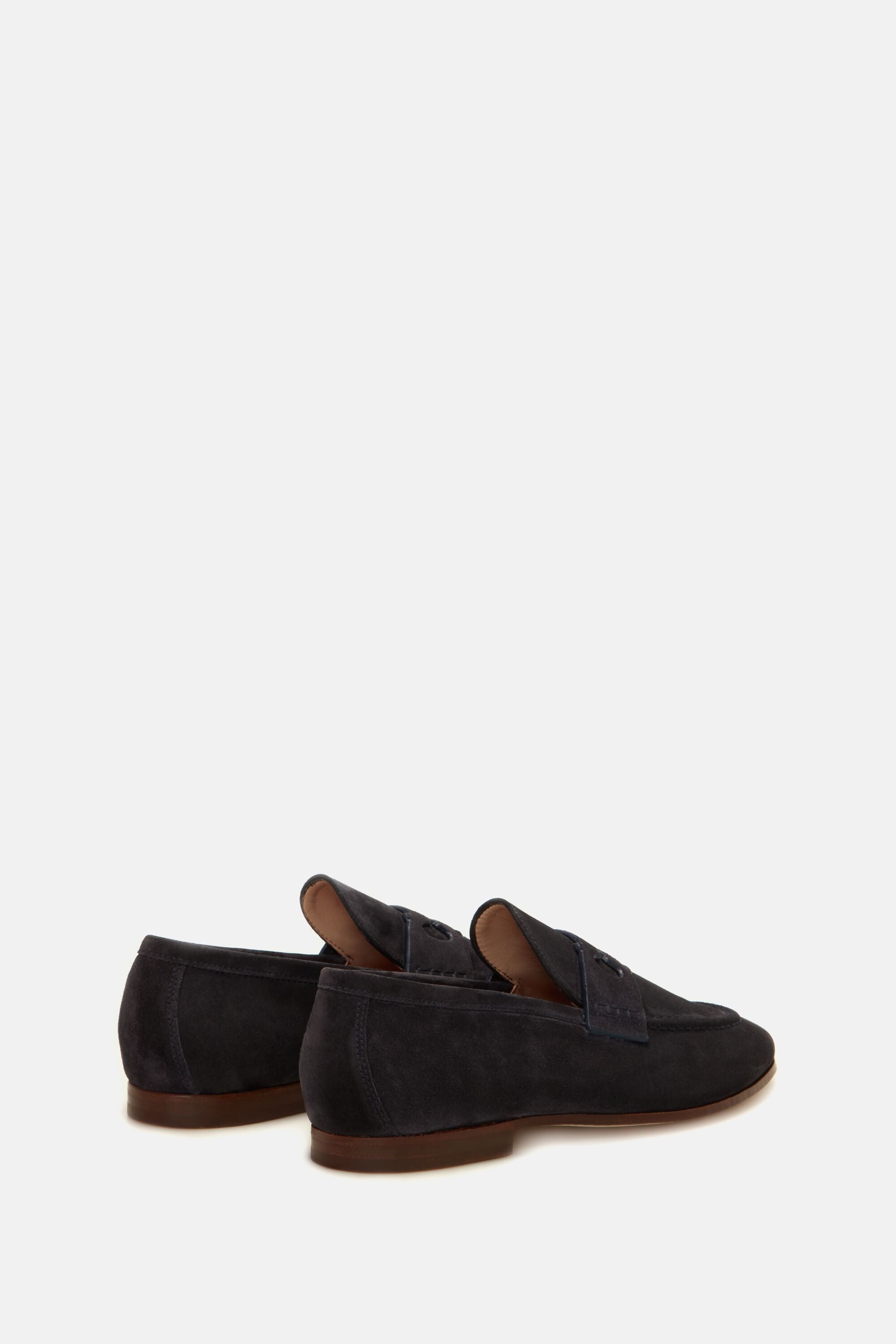 Doma Insignia Cut Out Suede Loafers navy - CH Carolina  display picture 2