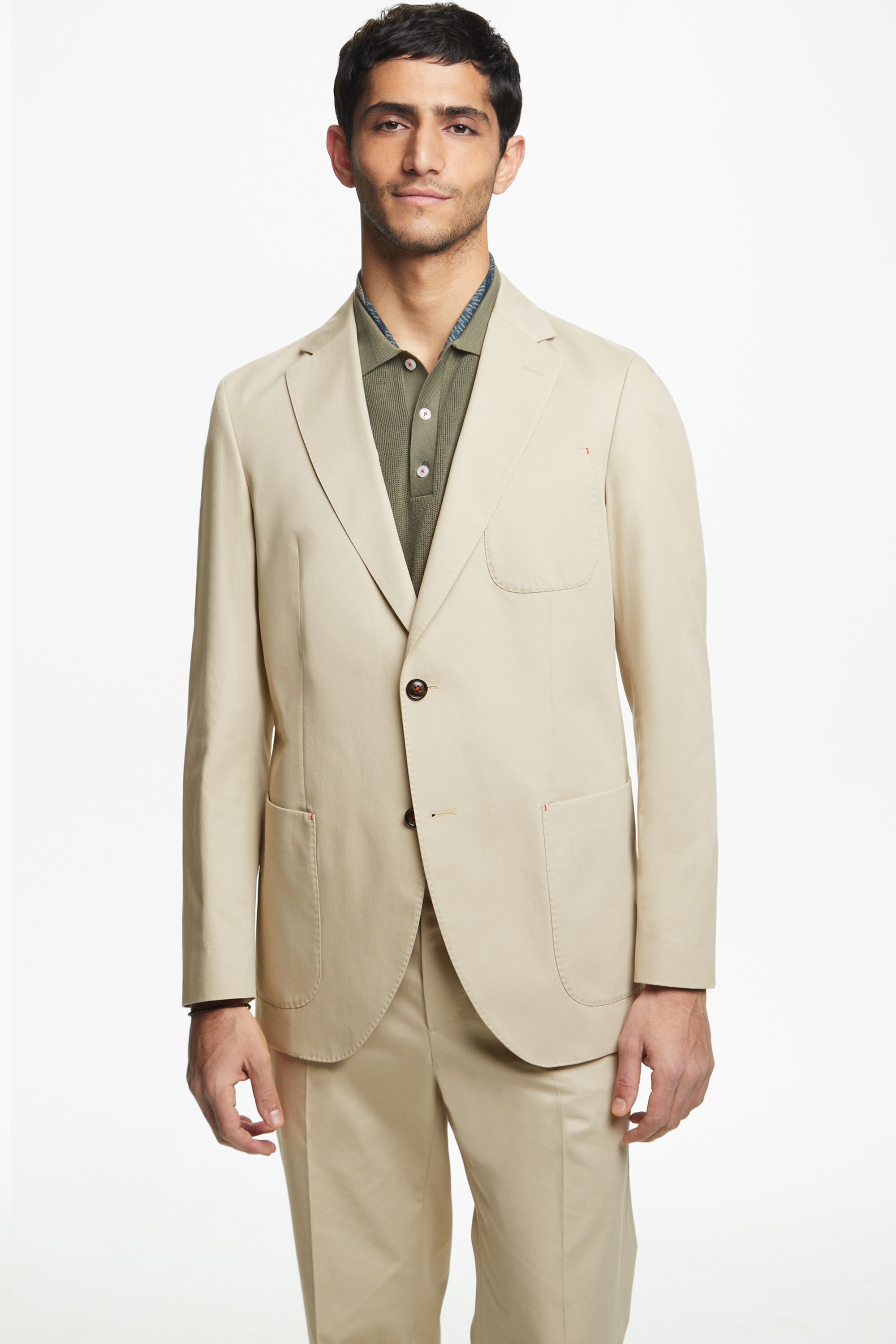 Twill relaxed fit suit jacket