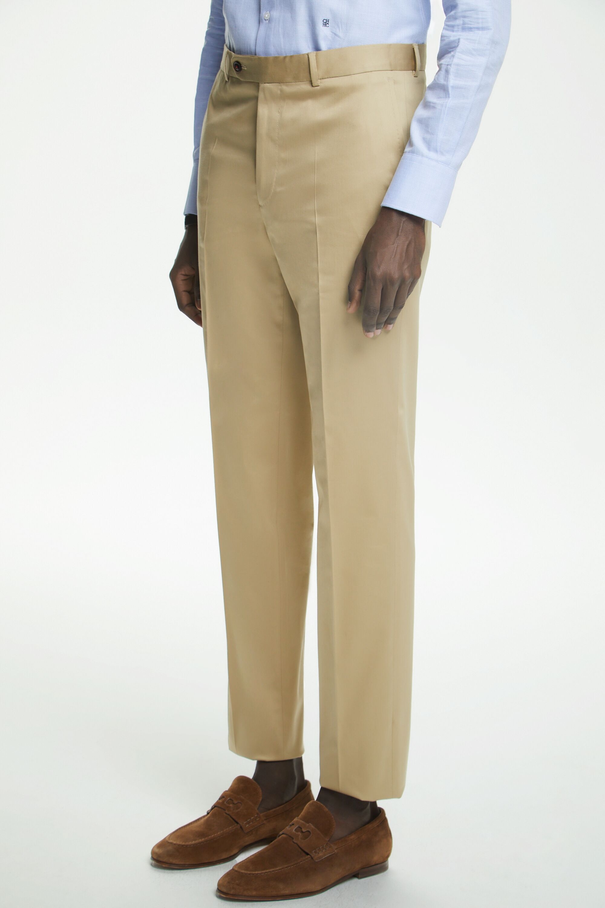 Twill classic fit suit pants camel - CH Carolina Herrera Sweden
