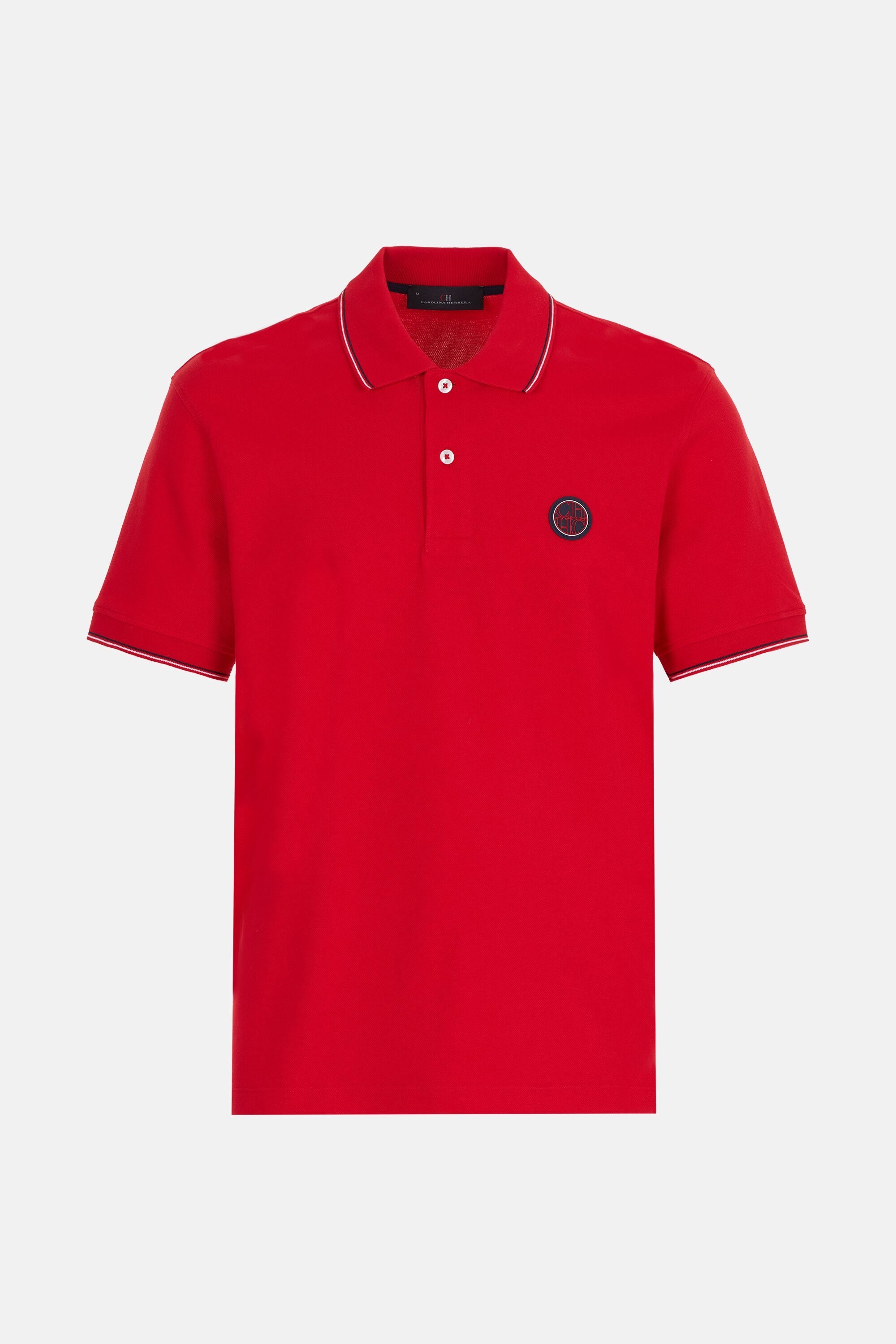 Polo de pique stretch rojo CH Carolina Herrera Chile