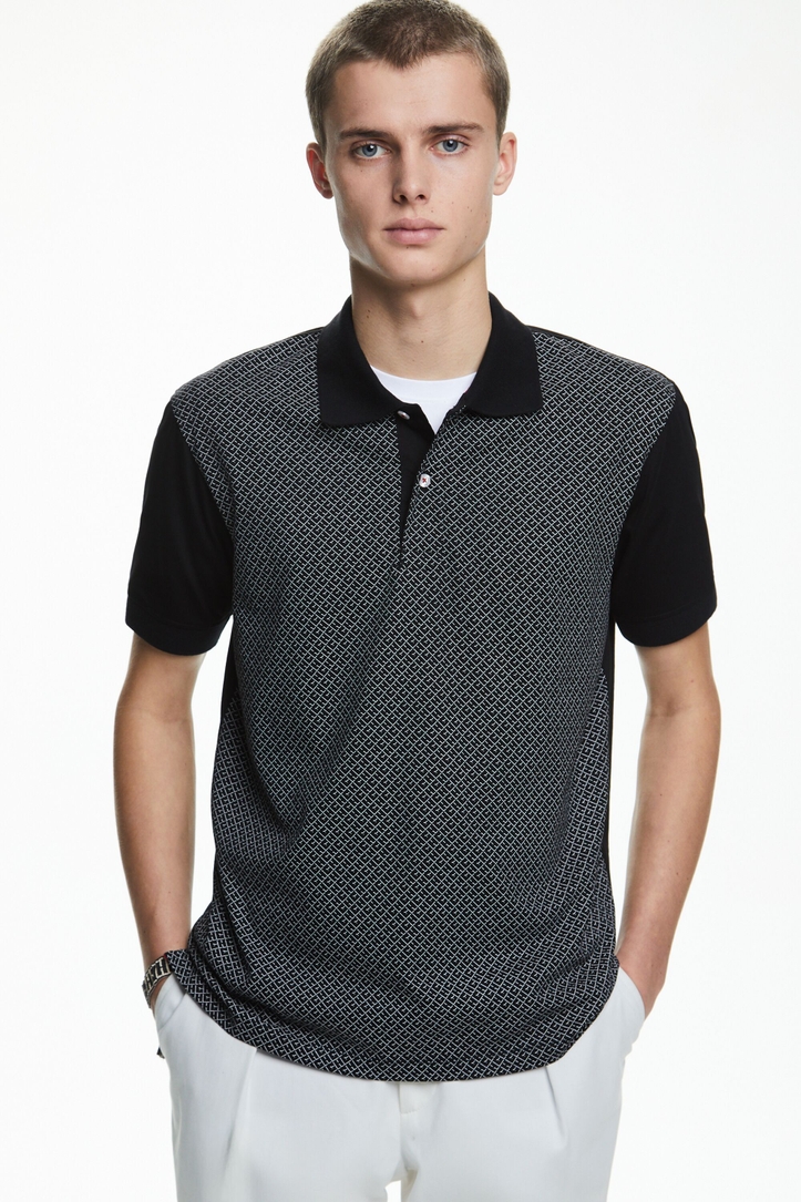 CH 2020 print jersey polo shirt