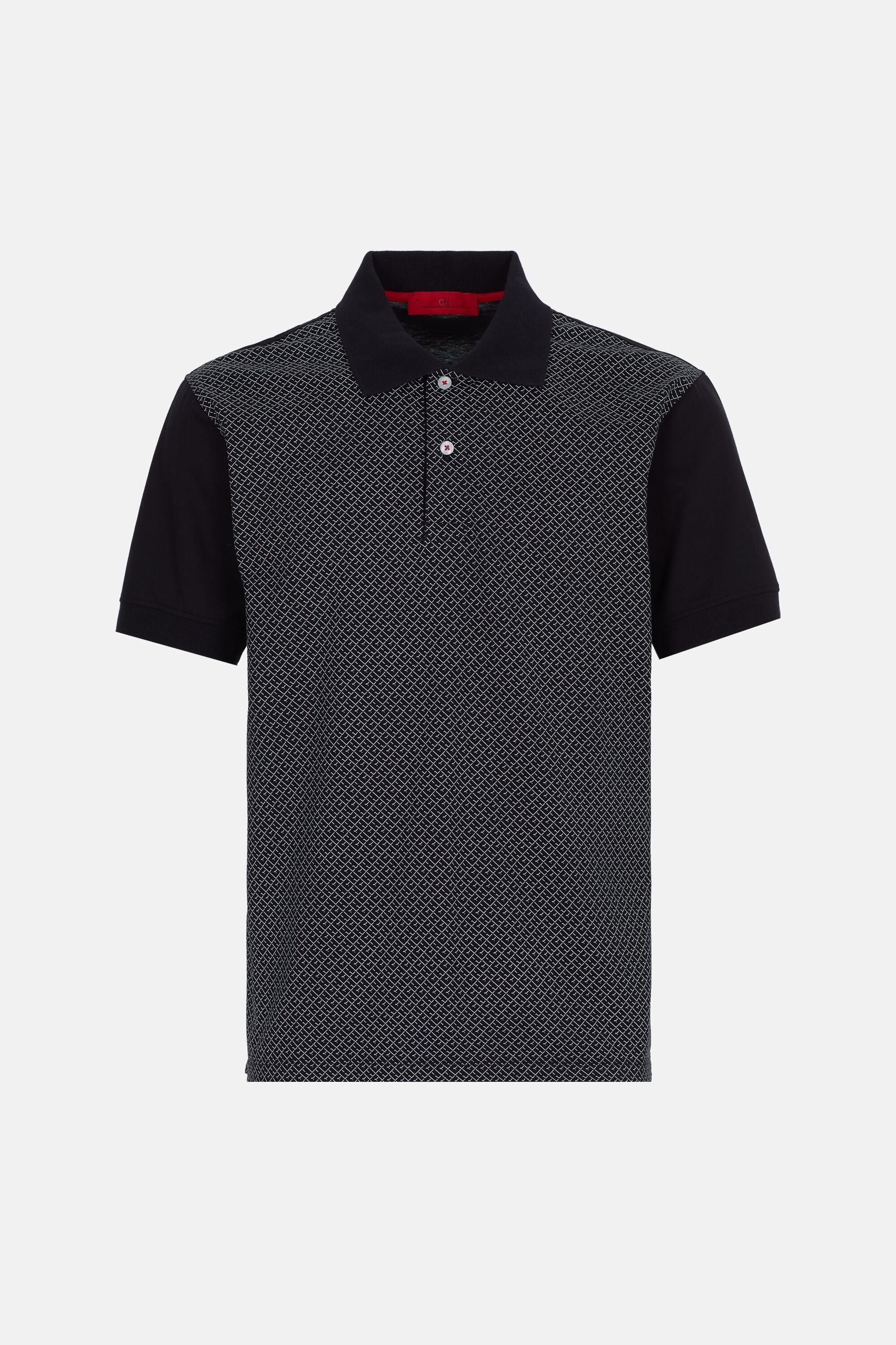 CH 2020 print jersey polo shirt black CH Carolina Herrera Ireland