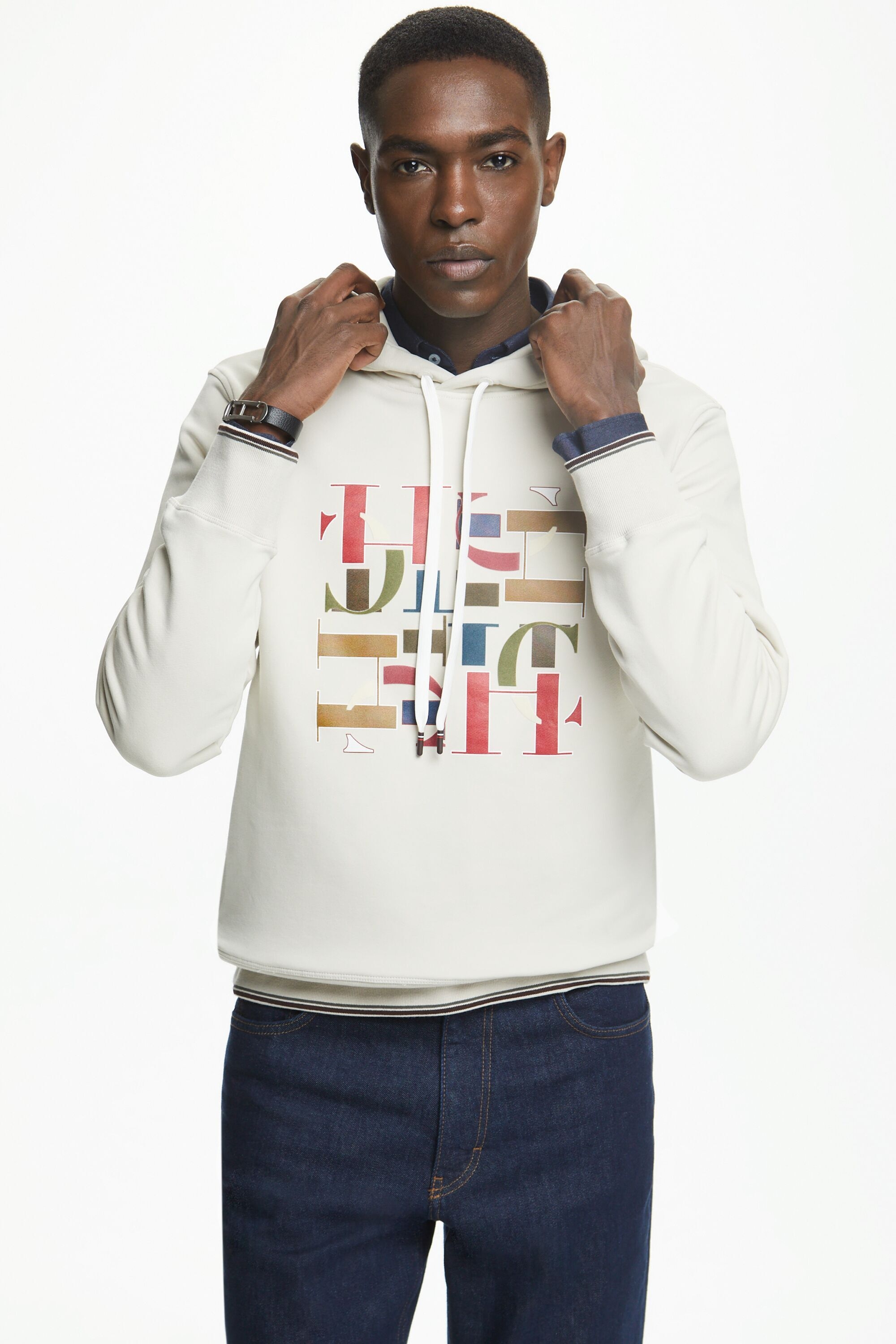Hooded CH embroidered sweatshirt