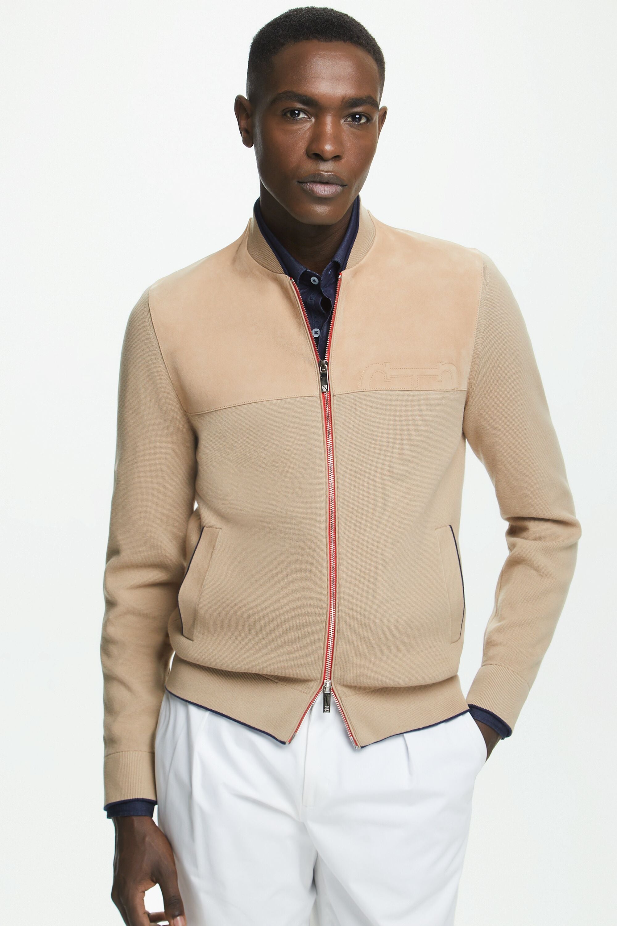 Knit bomber sales