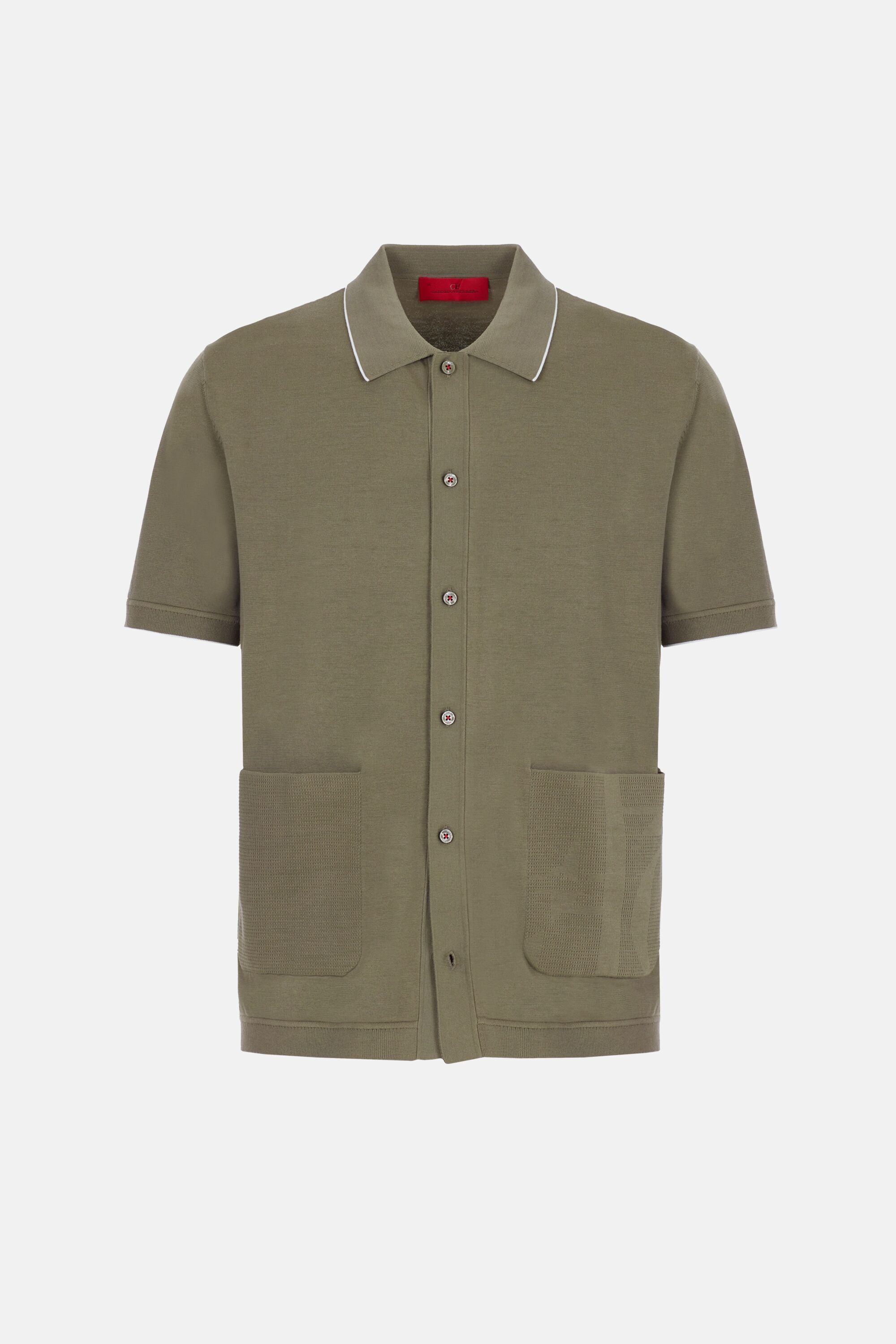 Knit shirt with pockets khaki - CH Carolina Herrera United States