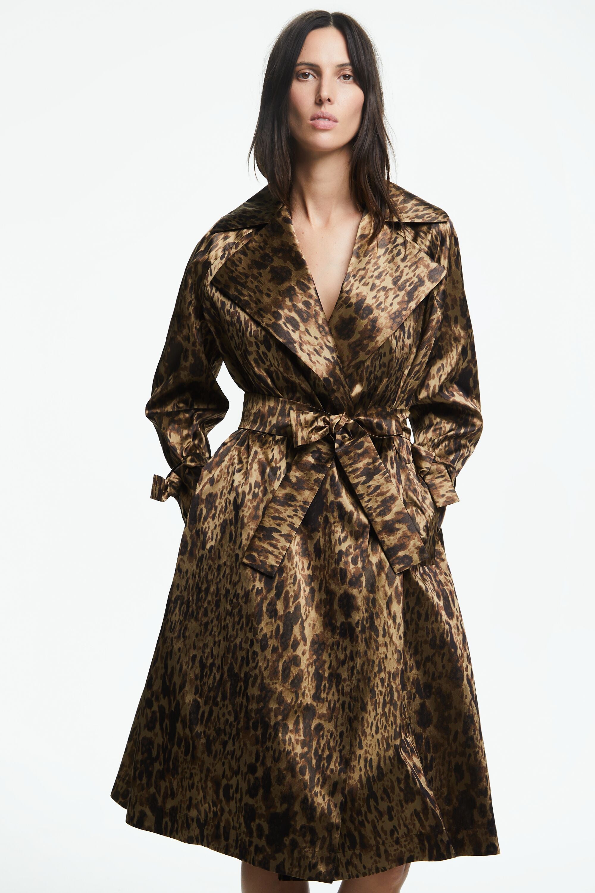 Taffeta trench outlet coat