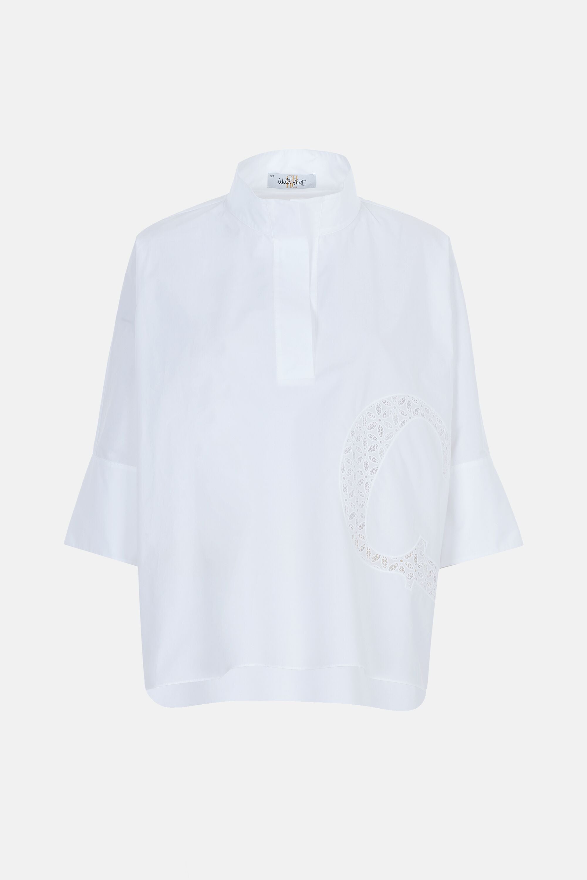 Initials Insignia poplin oversize White Shirt