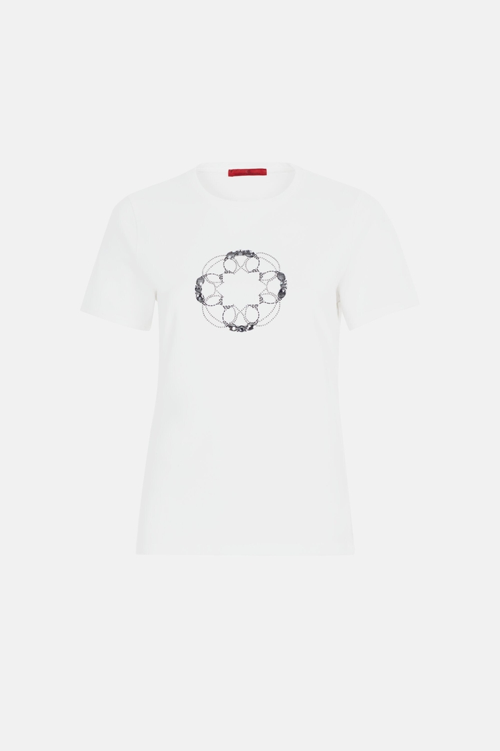 Rosetta Insignia t-shirt with crystals