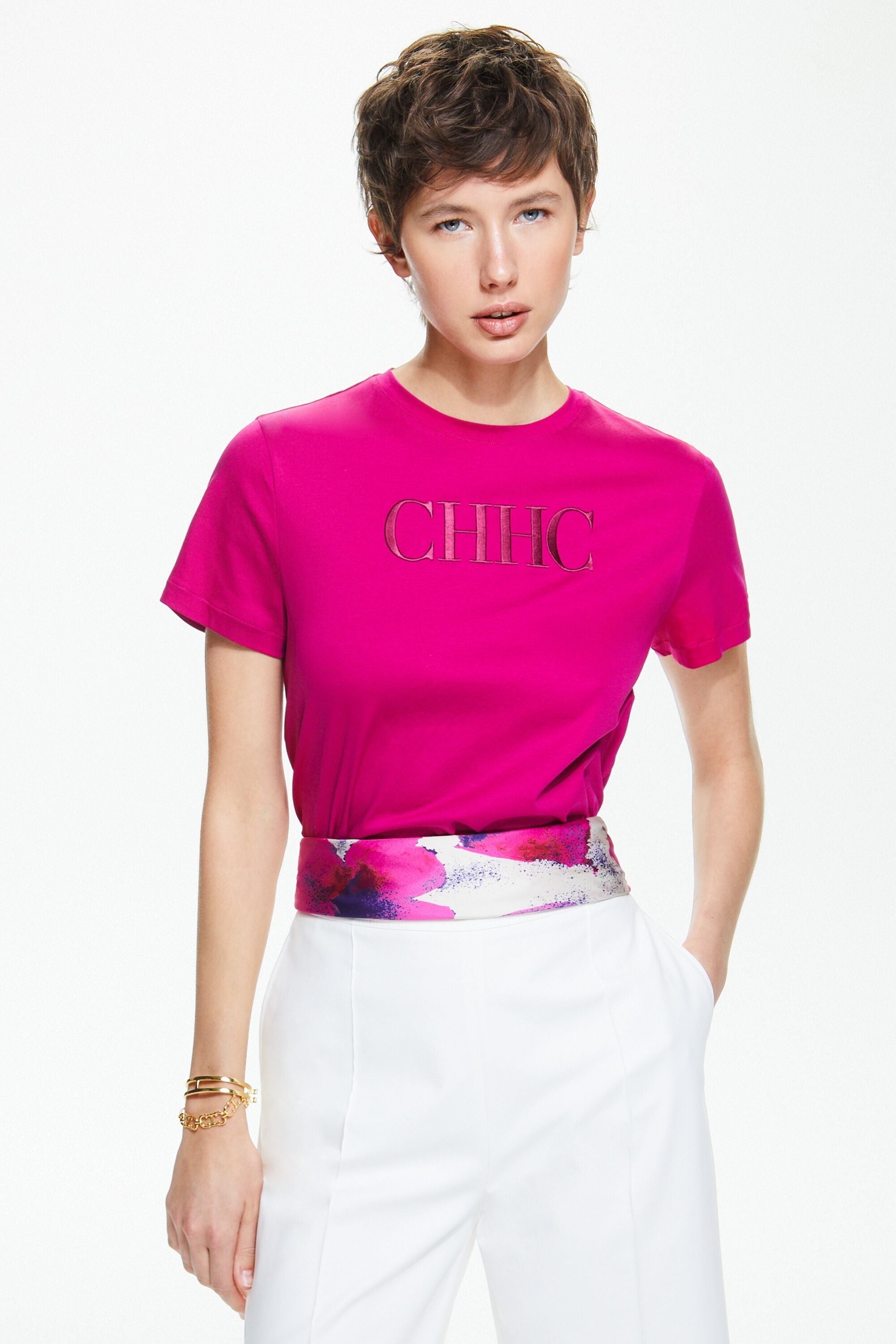 Mujer Max&Co. Camiseta con bordado joya - CINZIA Color Carne