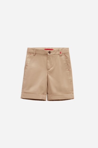 Micro twill bermuda shorts