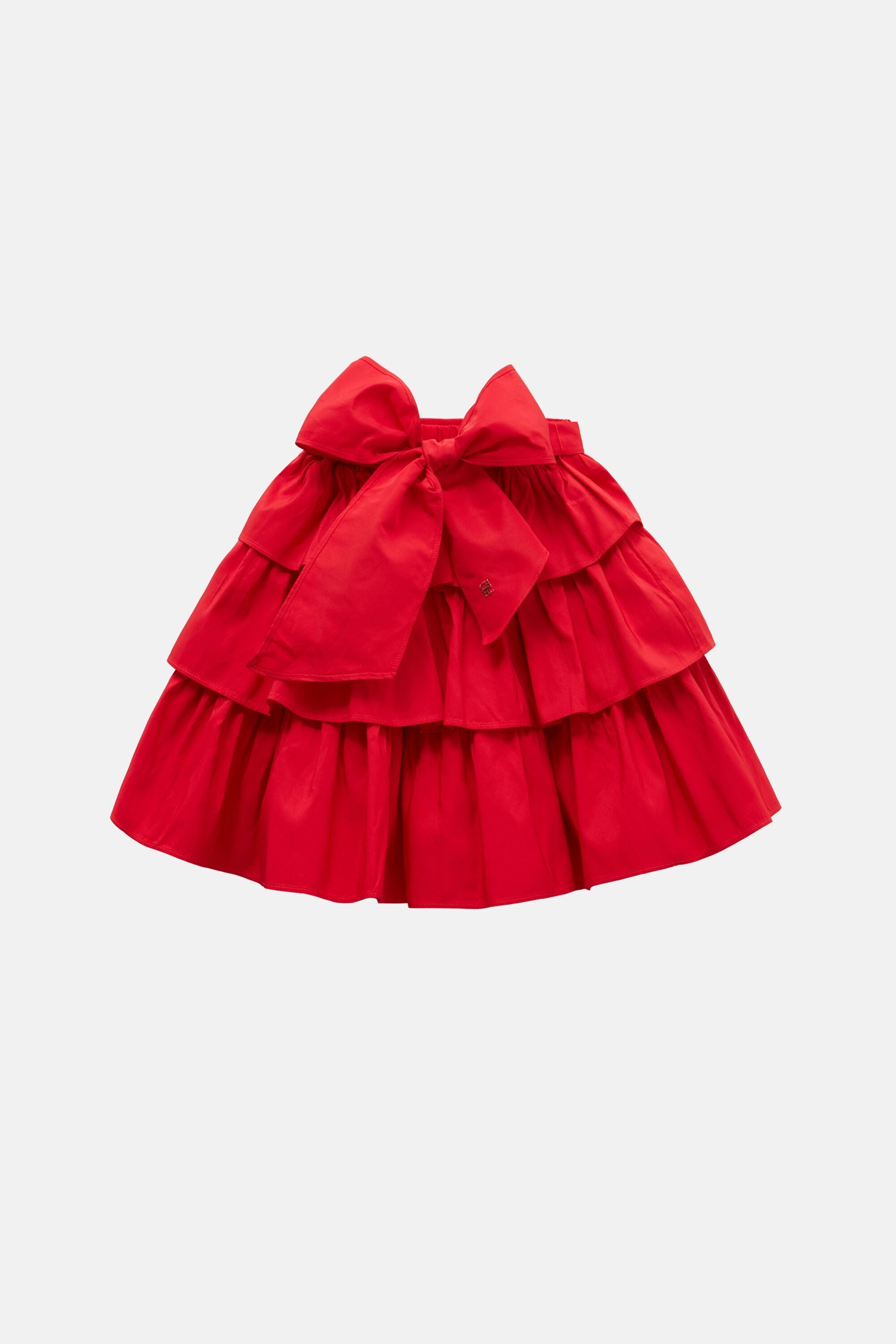 Red Taffeta Skirt