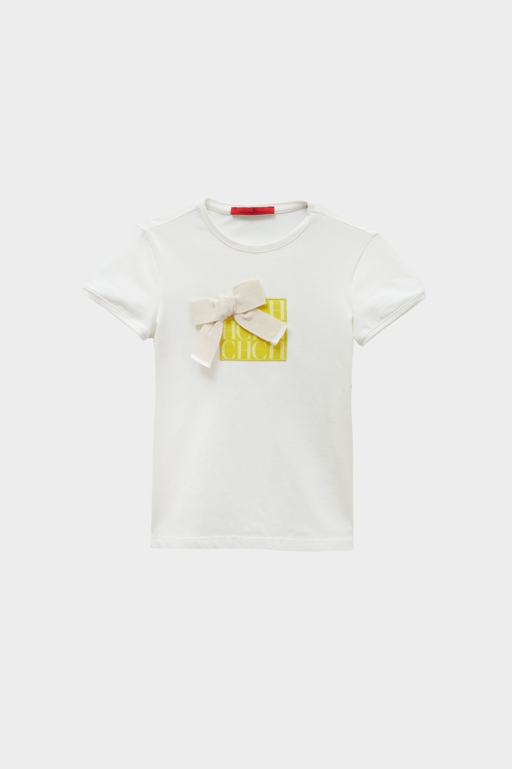 CH t-shirt with patch and bow