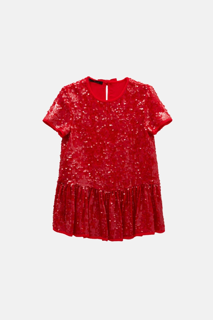 Sequined A-line dress