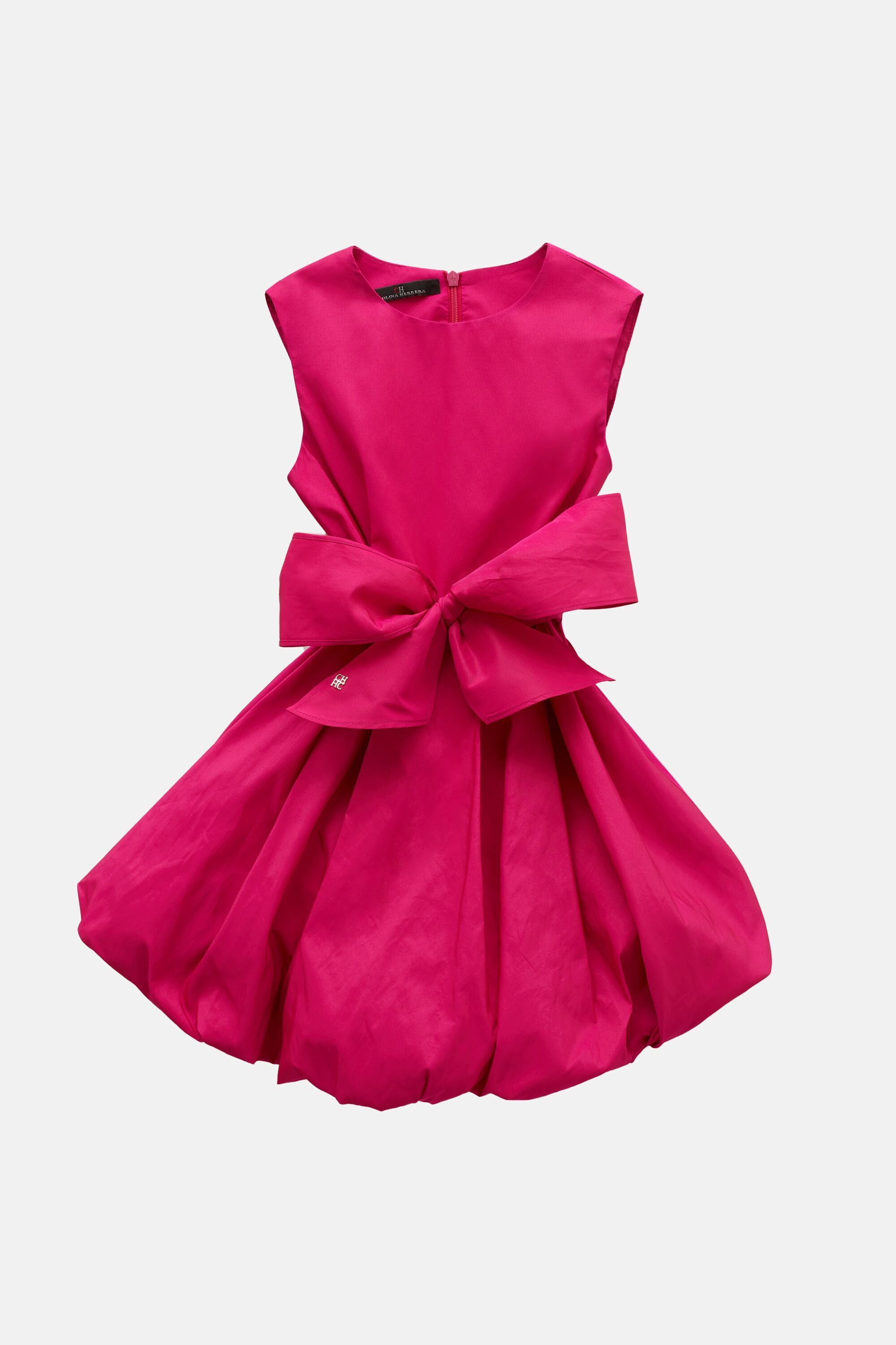 Taffeta dress with bow fuchsia - CH Carolina Herrera Netherlands