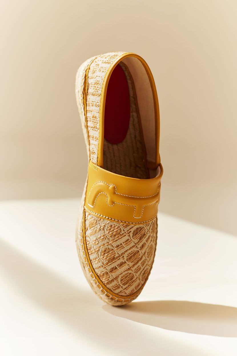 Doma Insignia leather and Arles canvas espadrilles