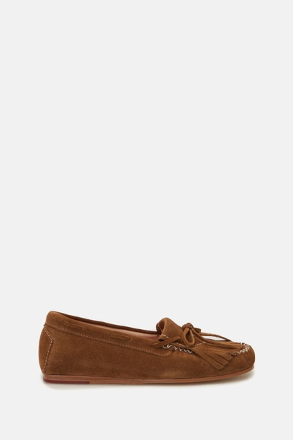 Blasón Suede loafers with fringes