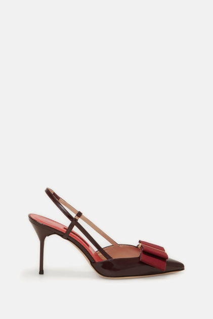 LACITO INSIGNIA 80 LEATHER SLINGBACK PUMPS