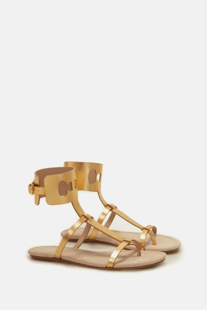 Doma Insignia Cut-out Flat Roman sandals