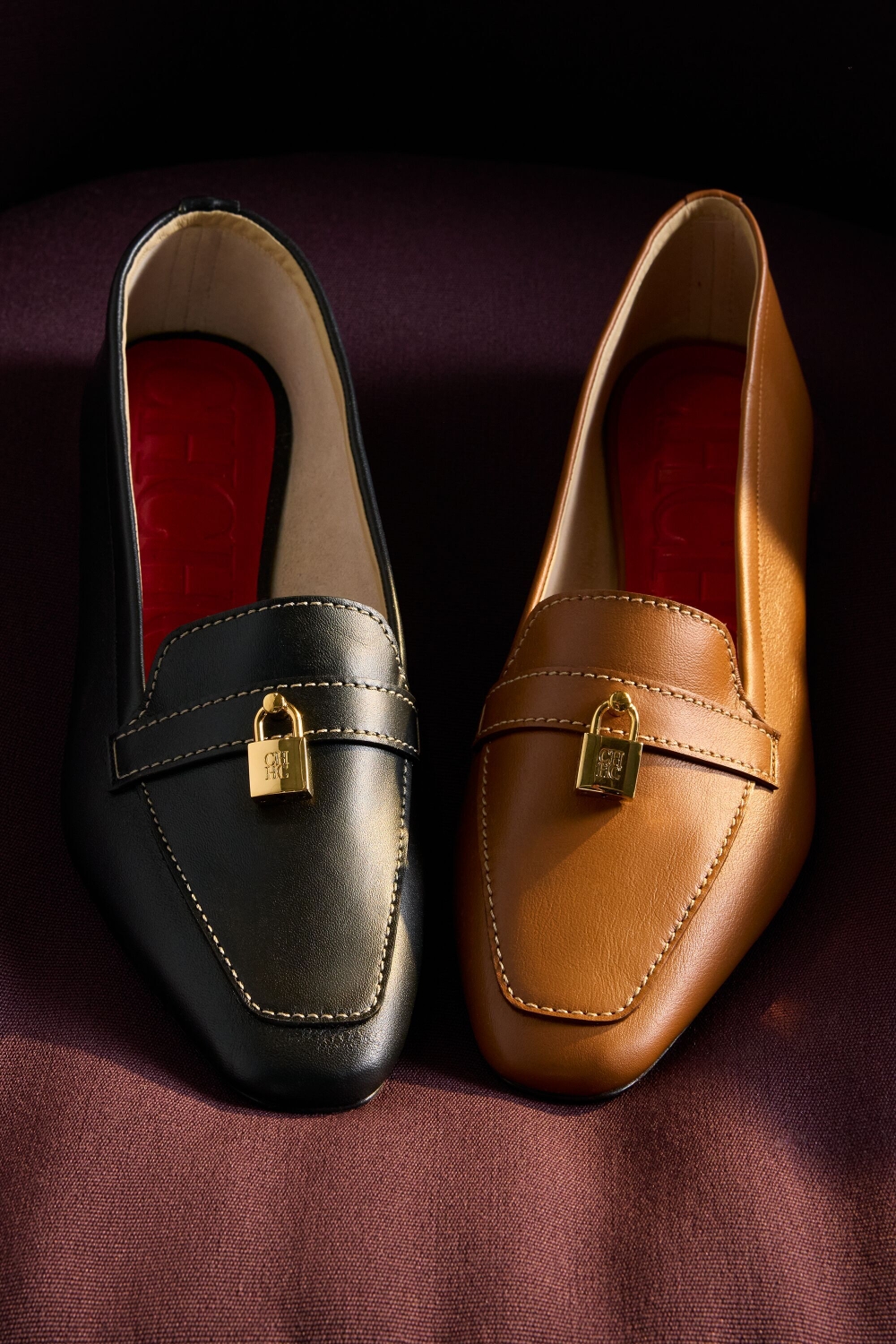MATRYOSHKA LOCKED LEATHER FLATS