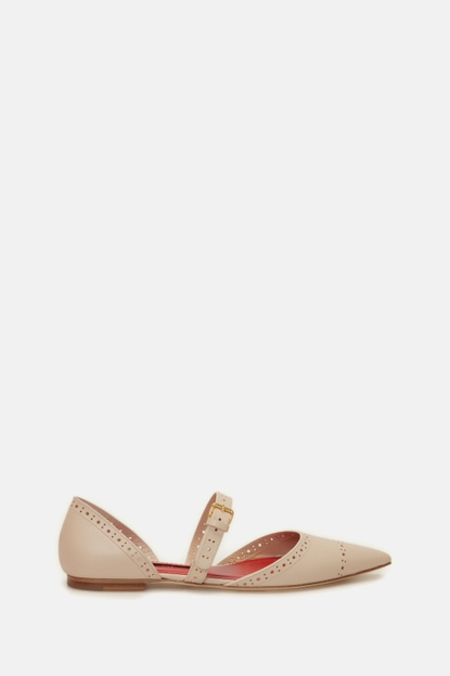 Factory Leather slingback point-toe flats
