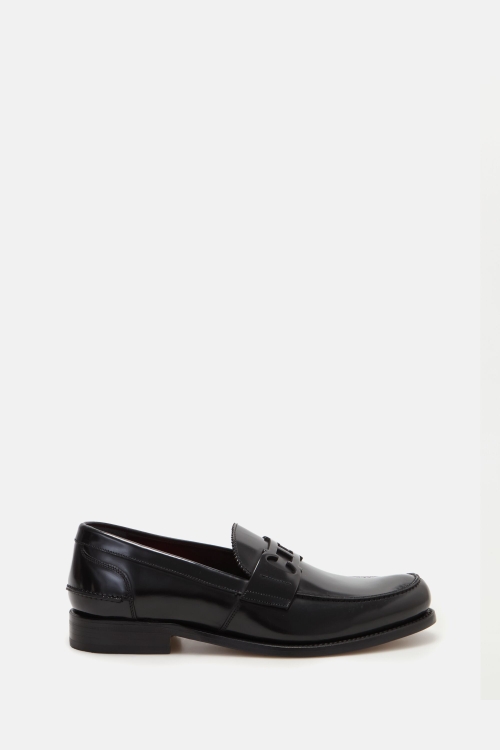 DOMA INSIGNIA CUT OUT LEATHER LOAFERS