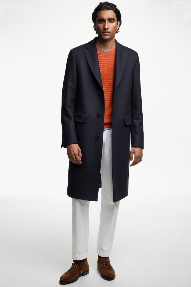 Wool Coat with Cashmere