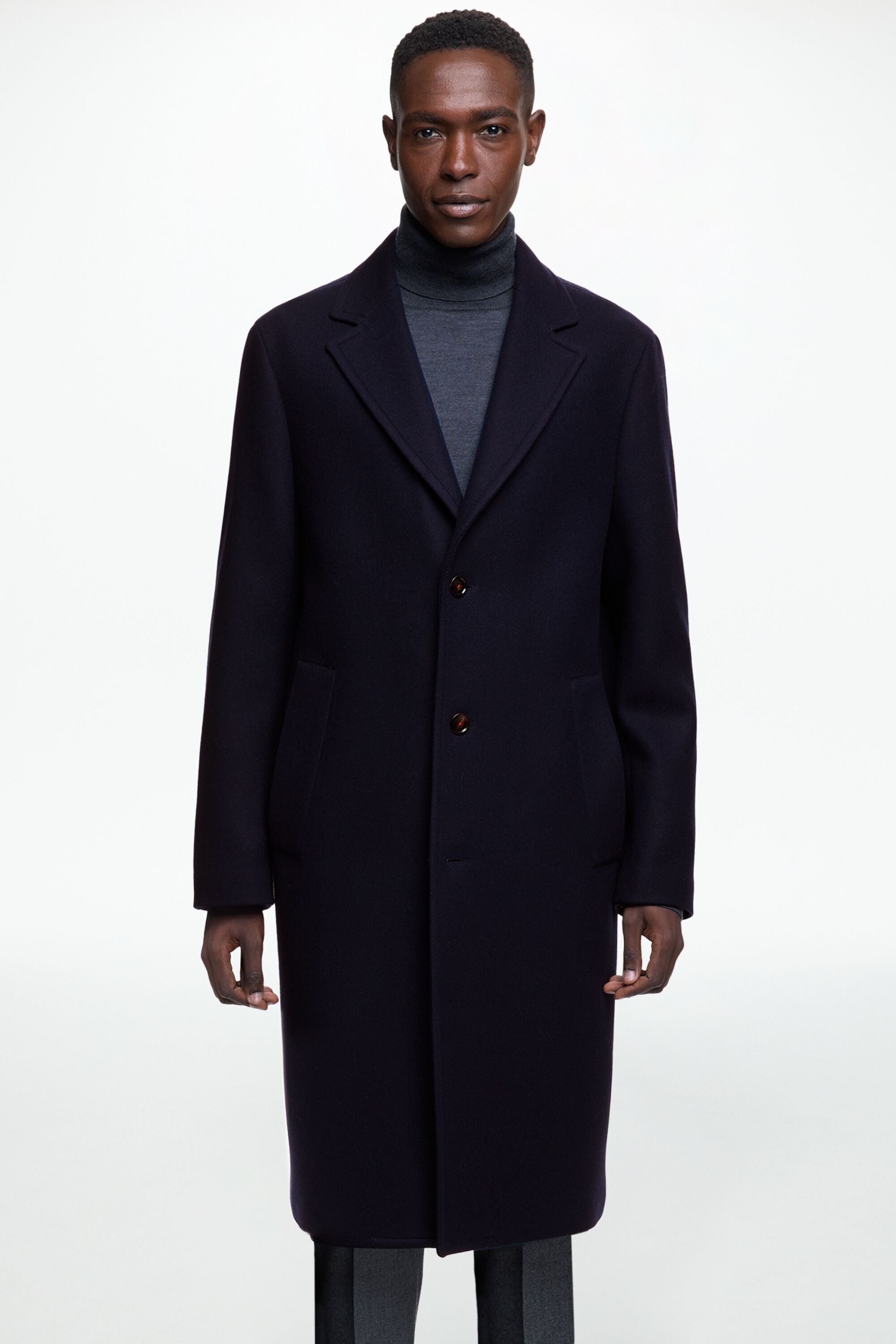 Carolina herrera wool funnel neck coat hot sale