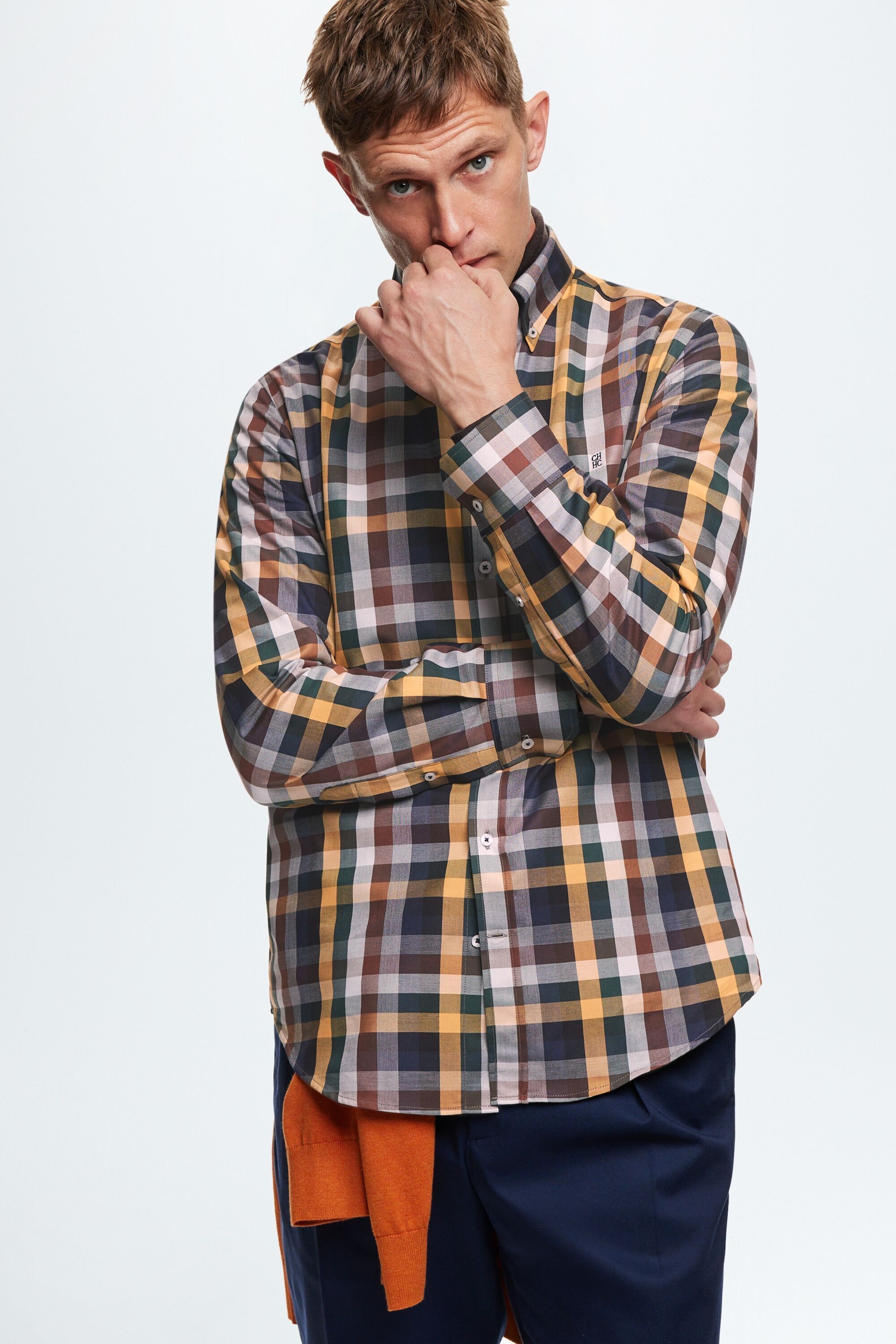 Camisa de Sarga de Cuadros
