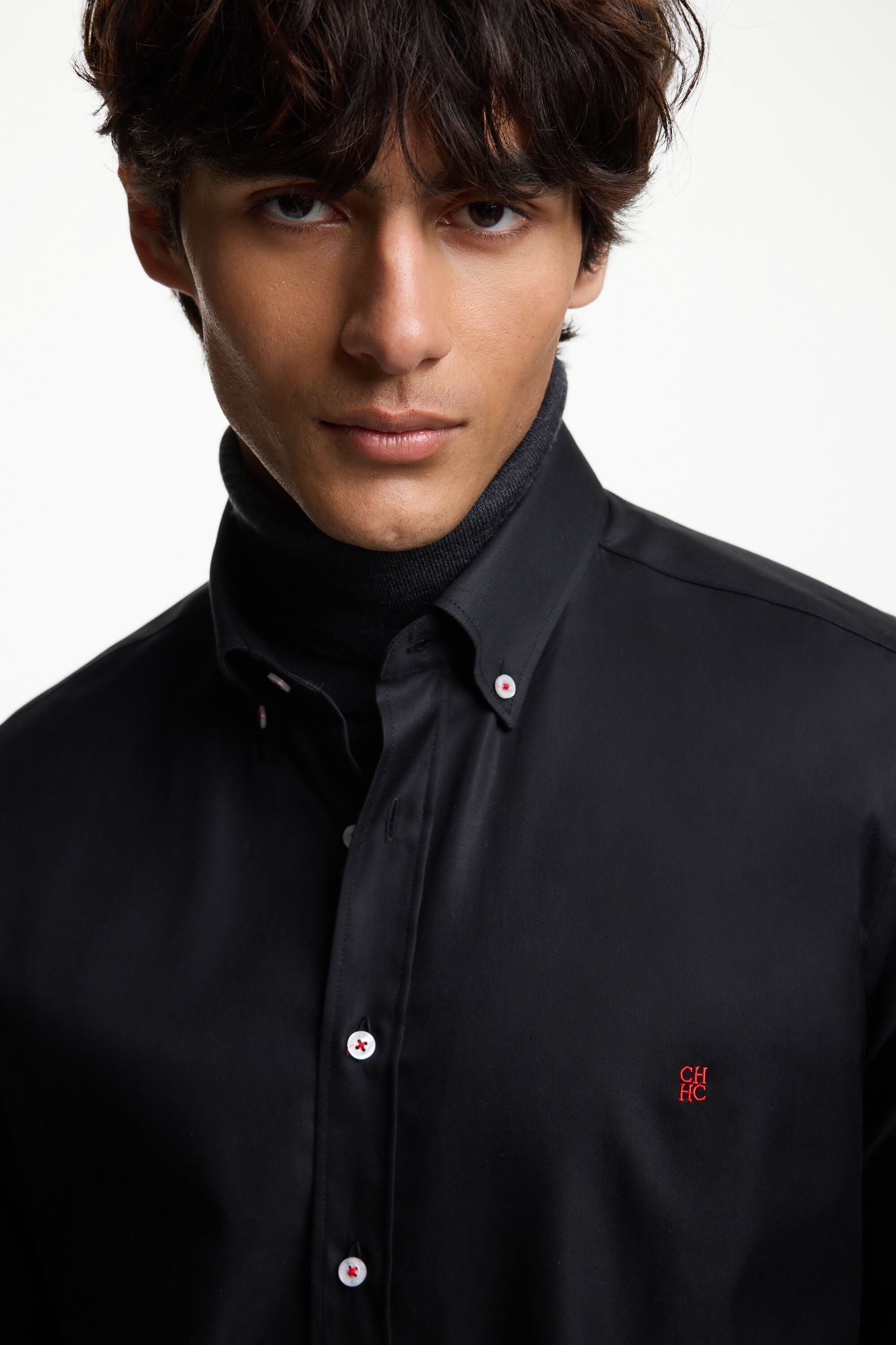 Camisa de Sarga negro CH Carolina Herrera Mexico