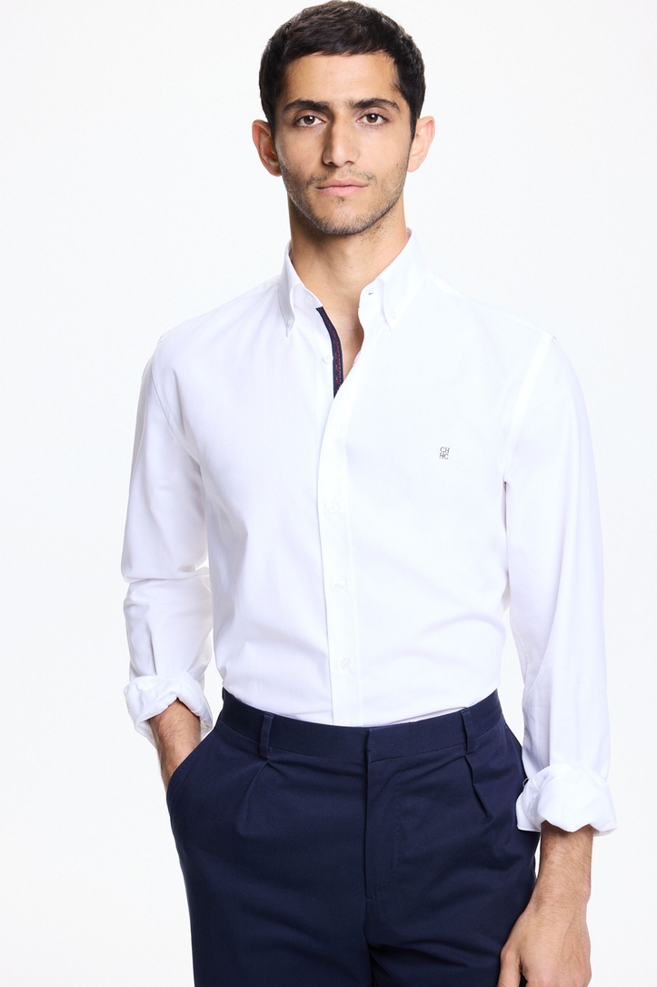 Camisa de Oxford con grosgrain