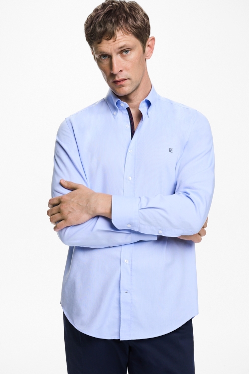 CAMISA DE OXFORD CON GROSGRAIN