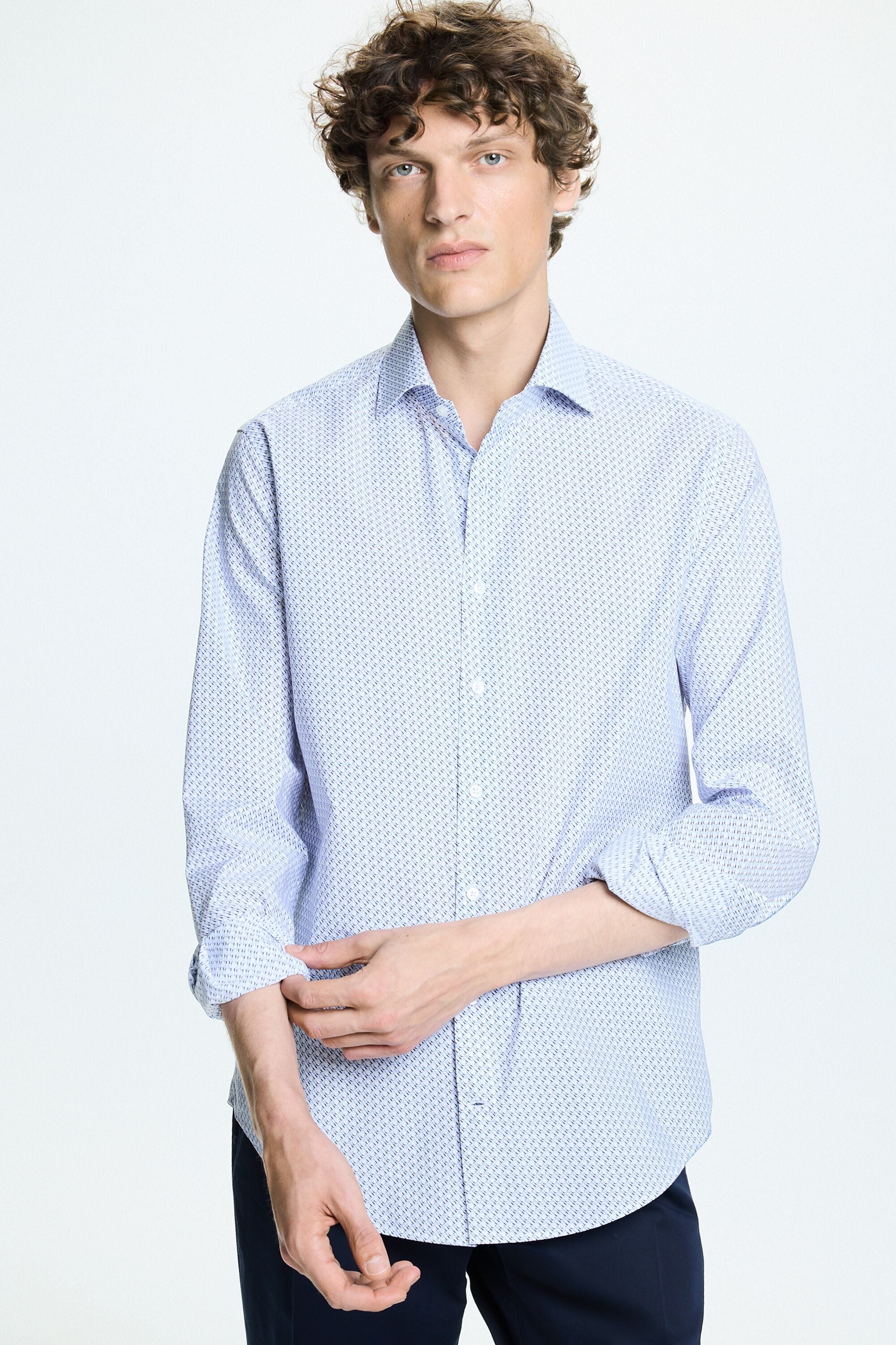 Poplin Shirt with Collar Detail main image 1