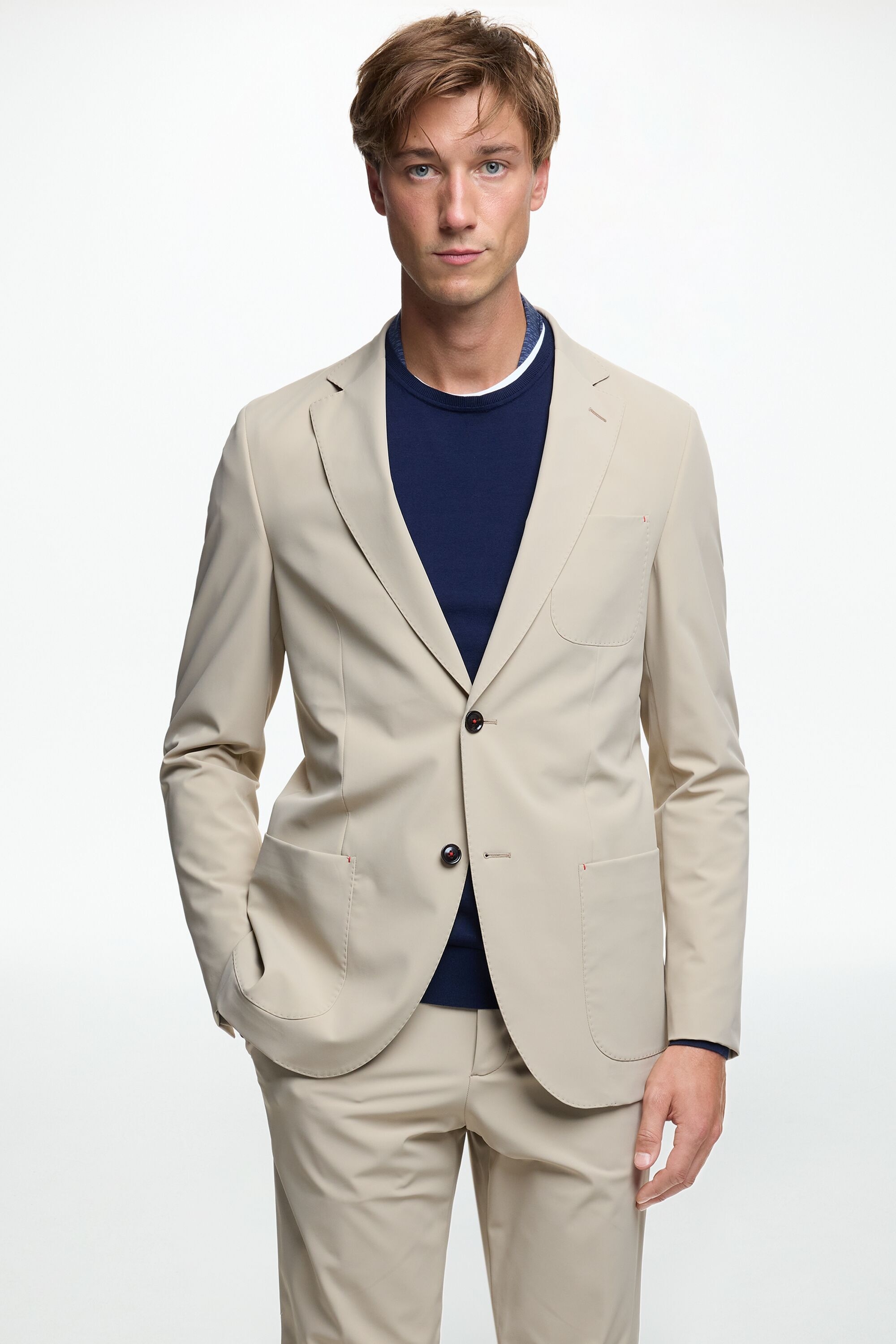 Chaqueta de Traje Relaxed Fit de Nylon Técnico