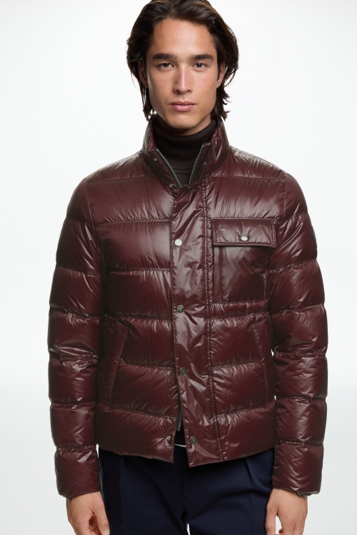 CAZADORA DE NYLON ACOLCHADO CON PLUMAS