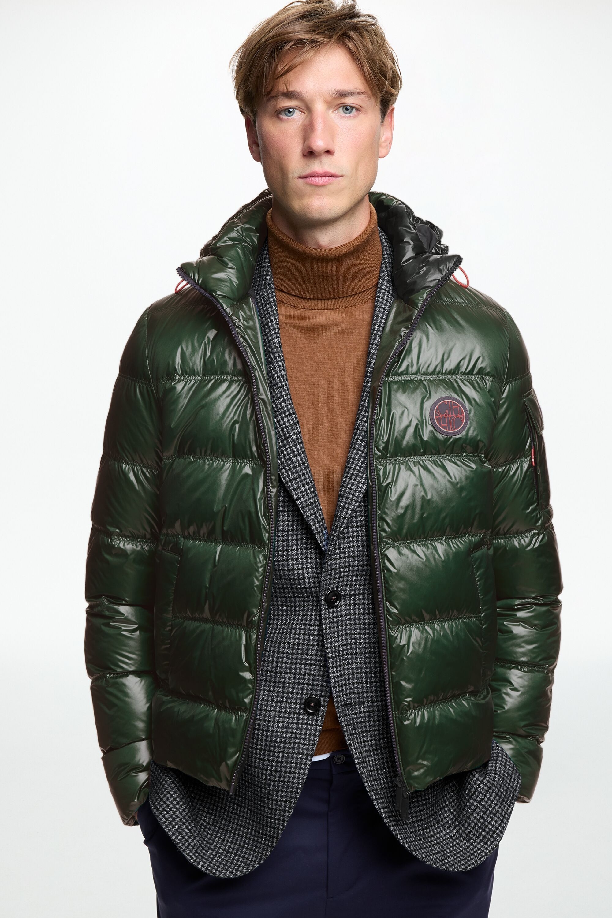 Down-Quilted Nylon Jacket