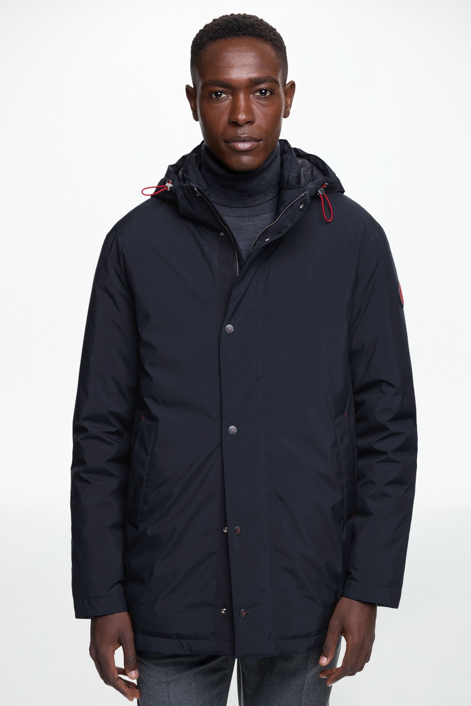 Down-Quilted Nylon Coat