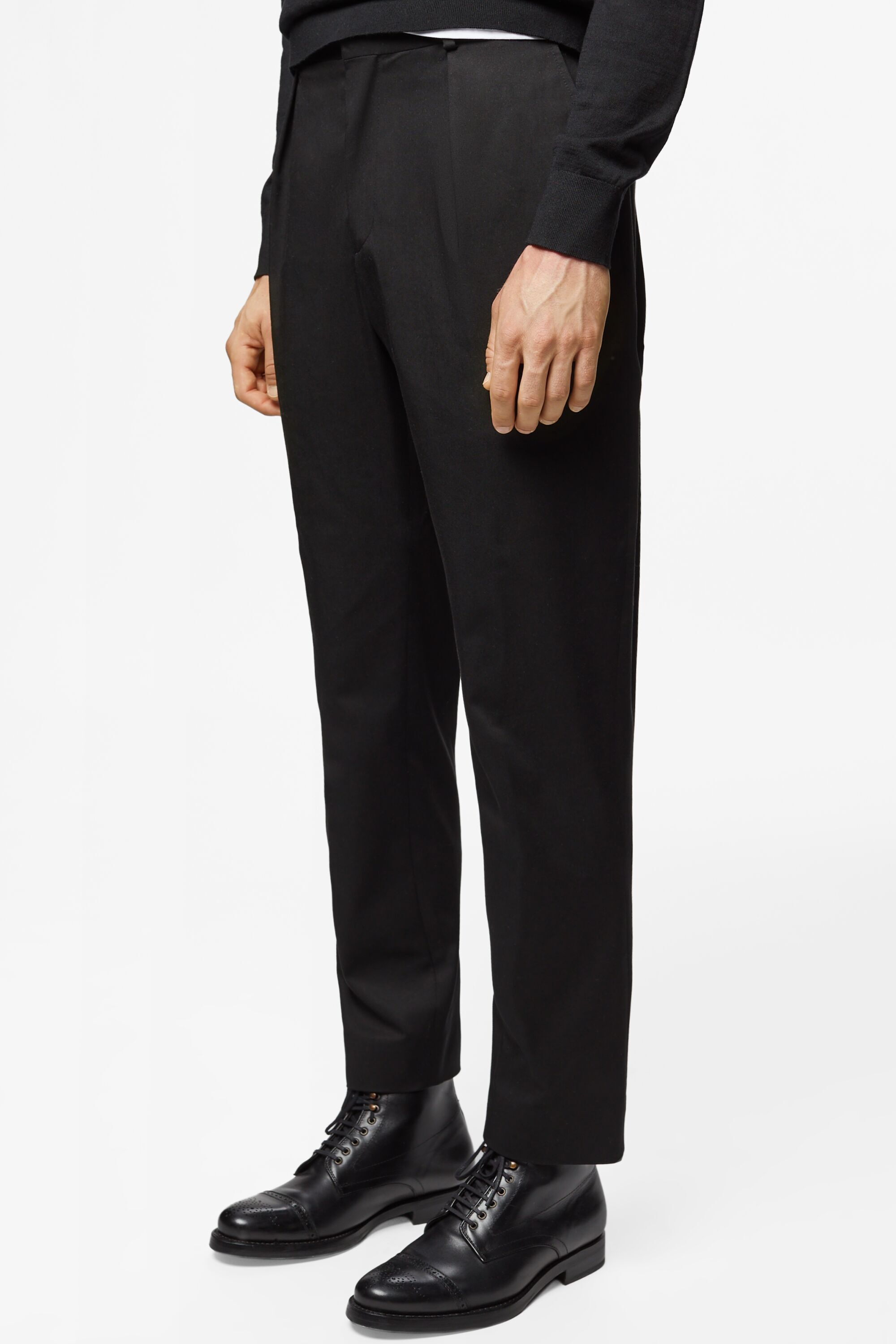 Pantalón Regular Fit de Sarga de Algodón