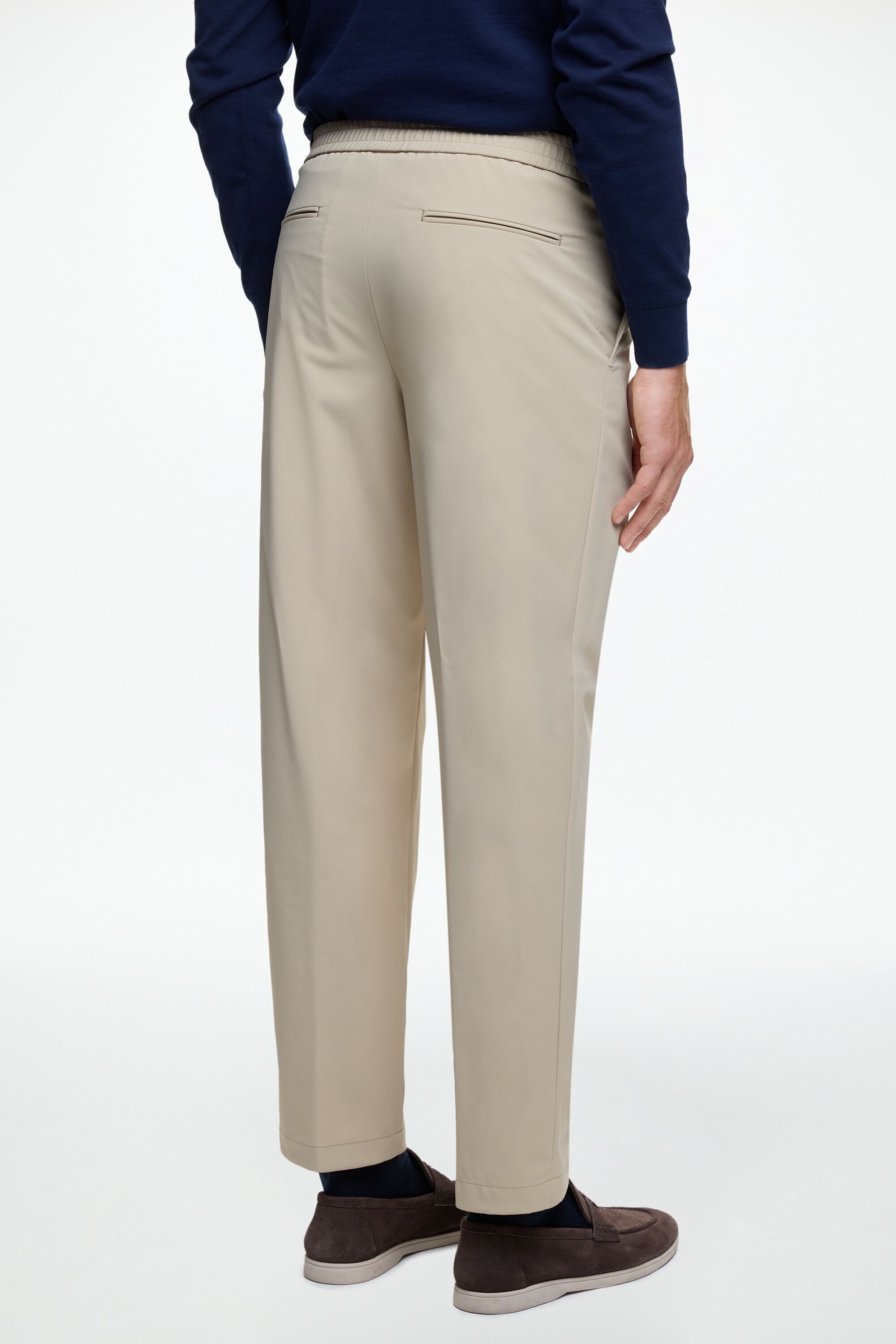 Technical Nylon Relaxed Fit Suit Pants