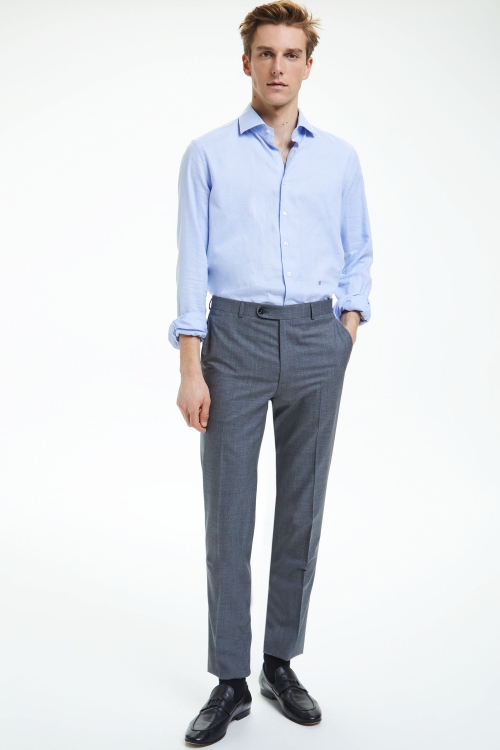PANTALÓN DE TRAJE CLASSIC FIT FRESCO DE LANA
