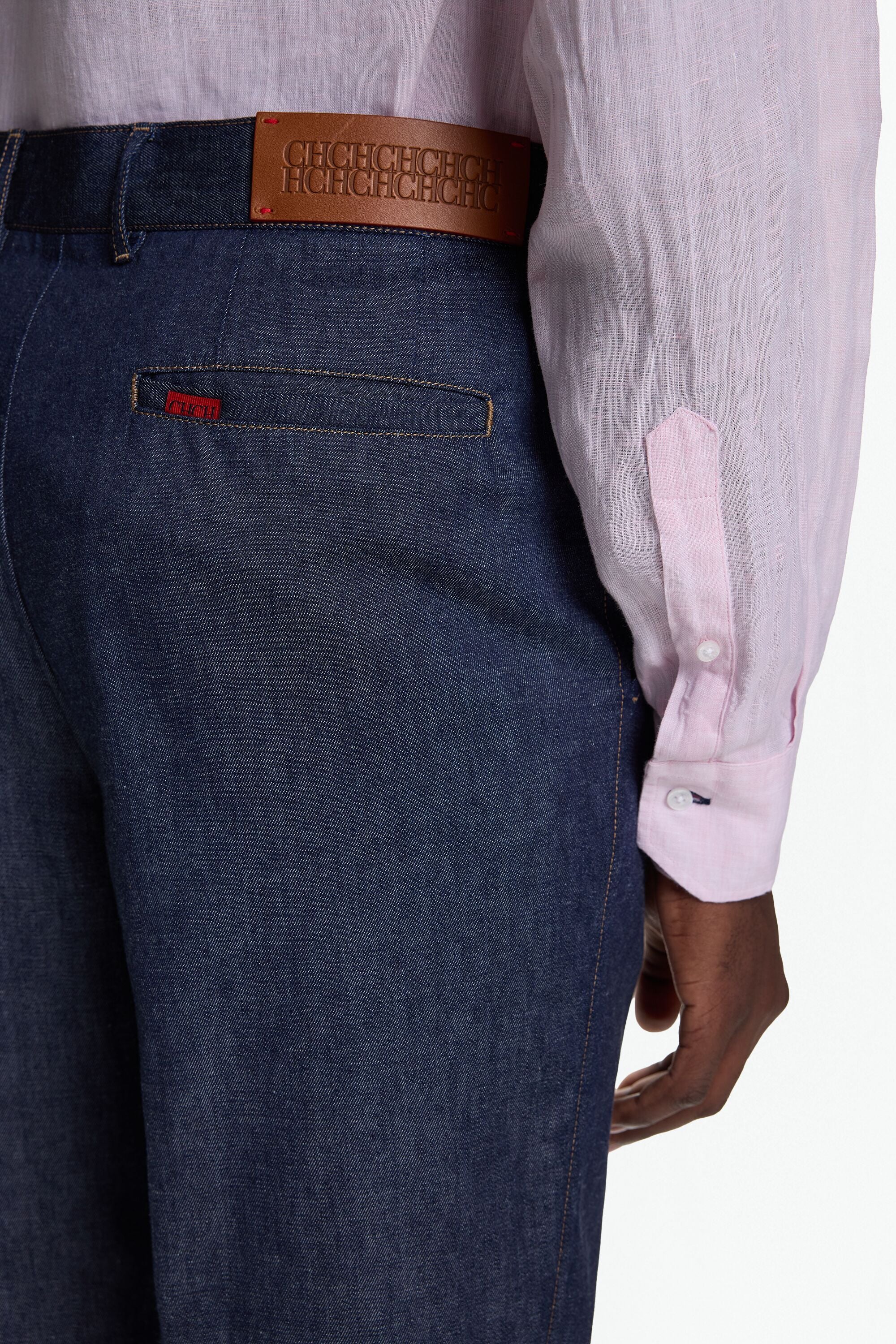 Denim regular fit chino pants denim blue - CH Carolina