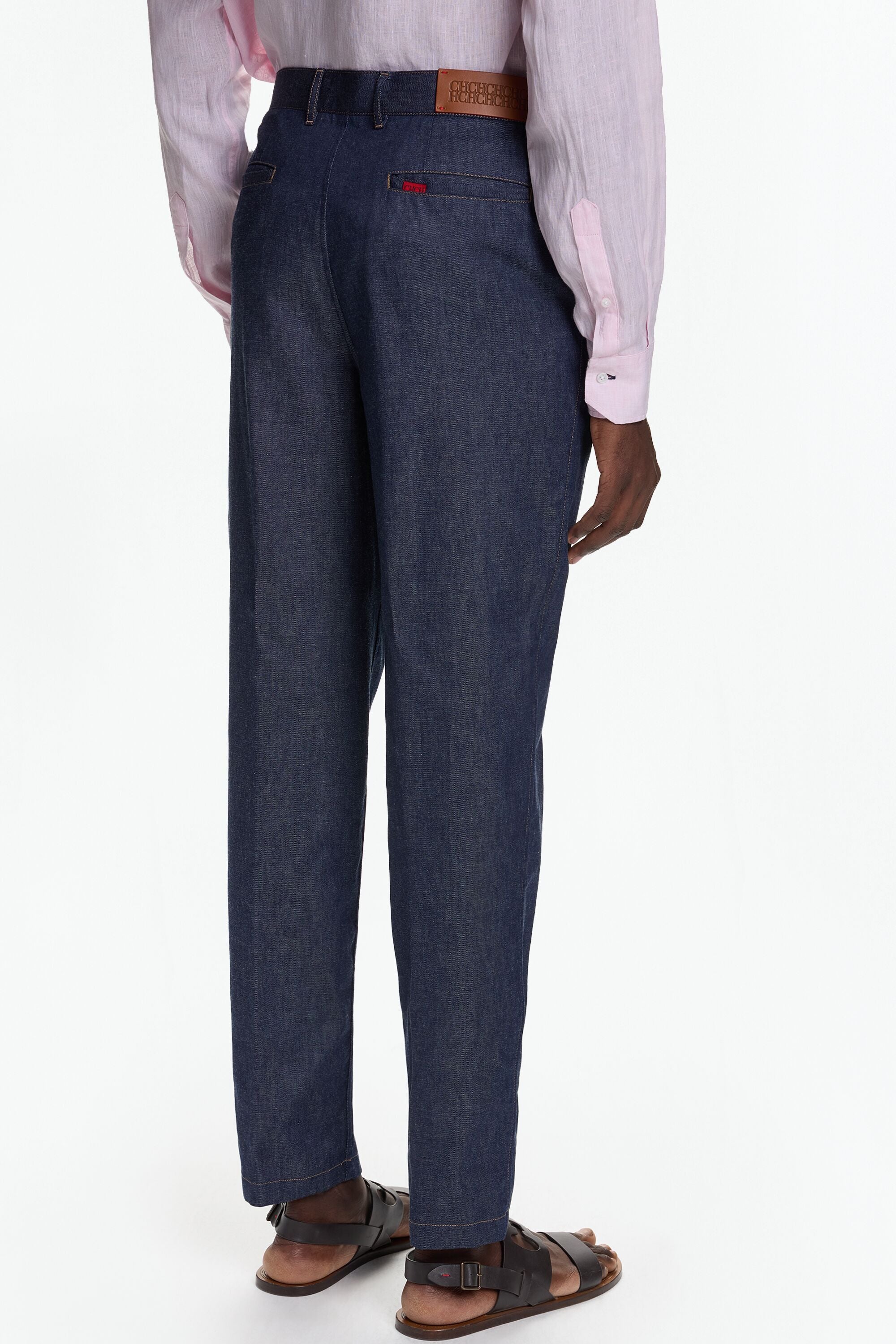 Denim regular fit chino pants denim blue - CH Carolina