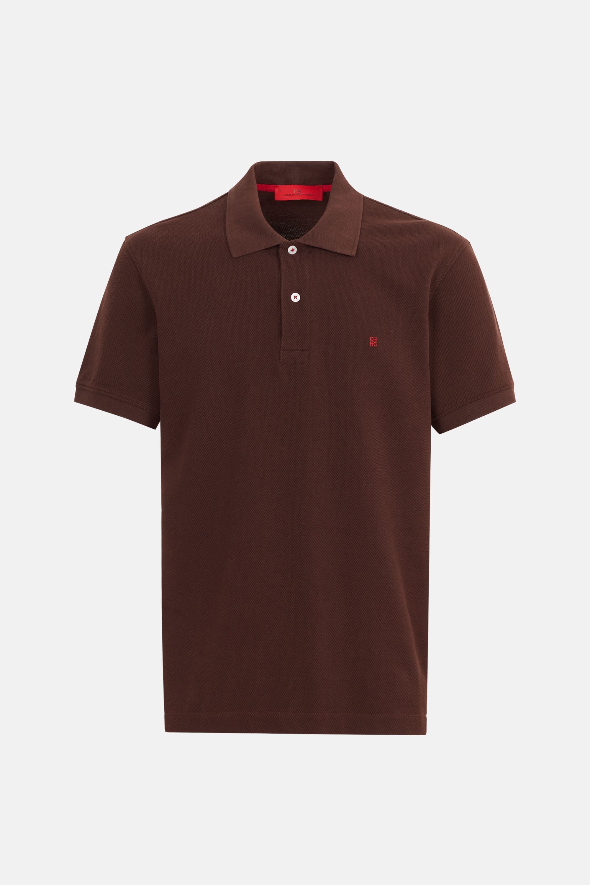Polo de pique marron CH Carolina Herrera Mexico