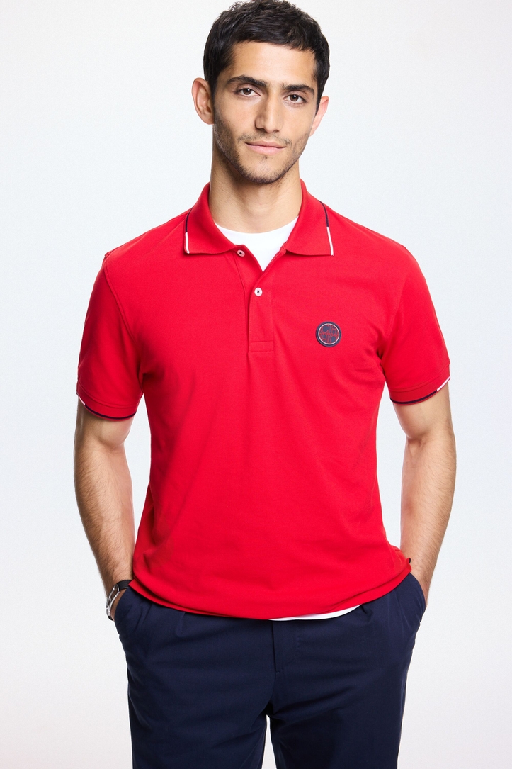Polo de piqué stretch