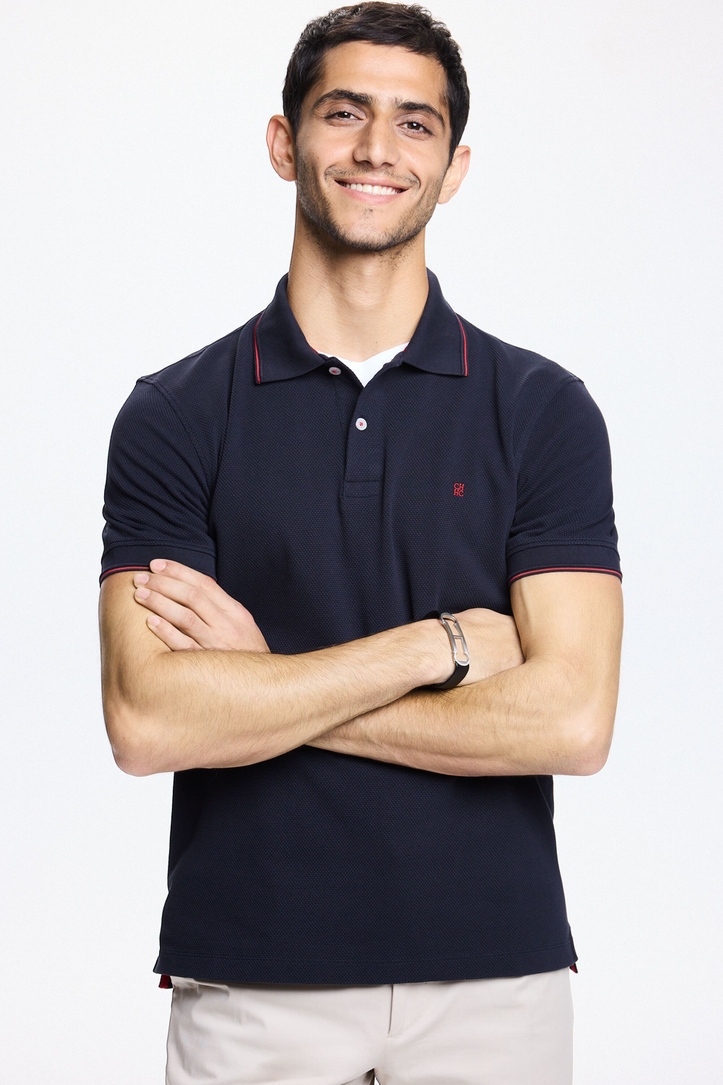Polo de Jersey con Estructura