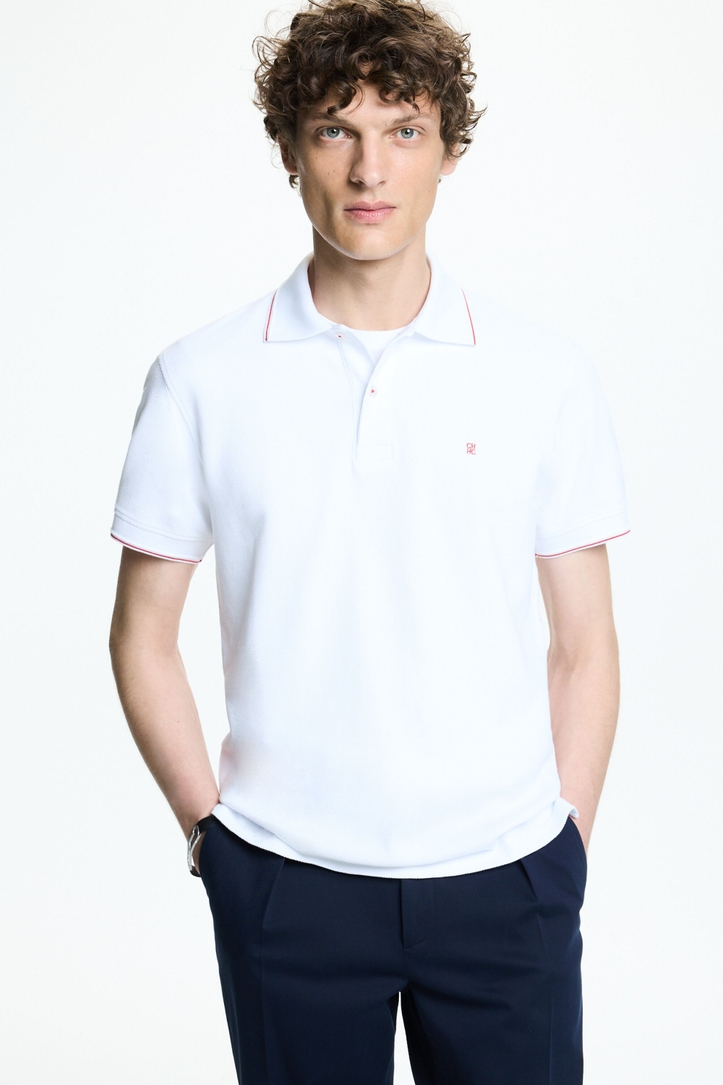 Polo de Jersey con Estructura