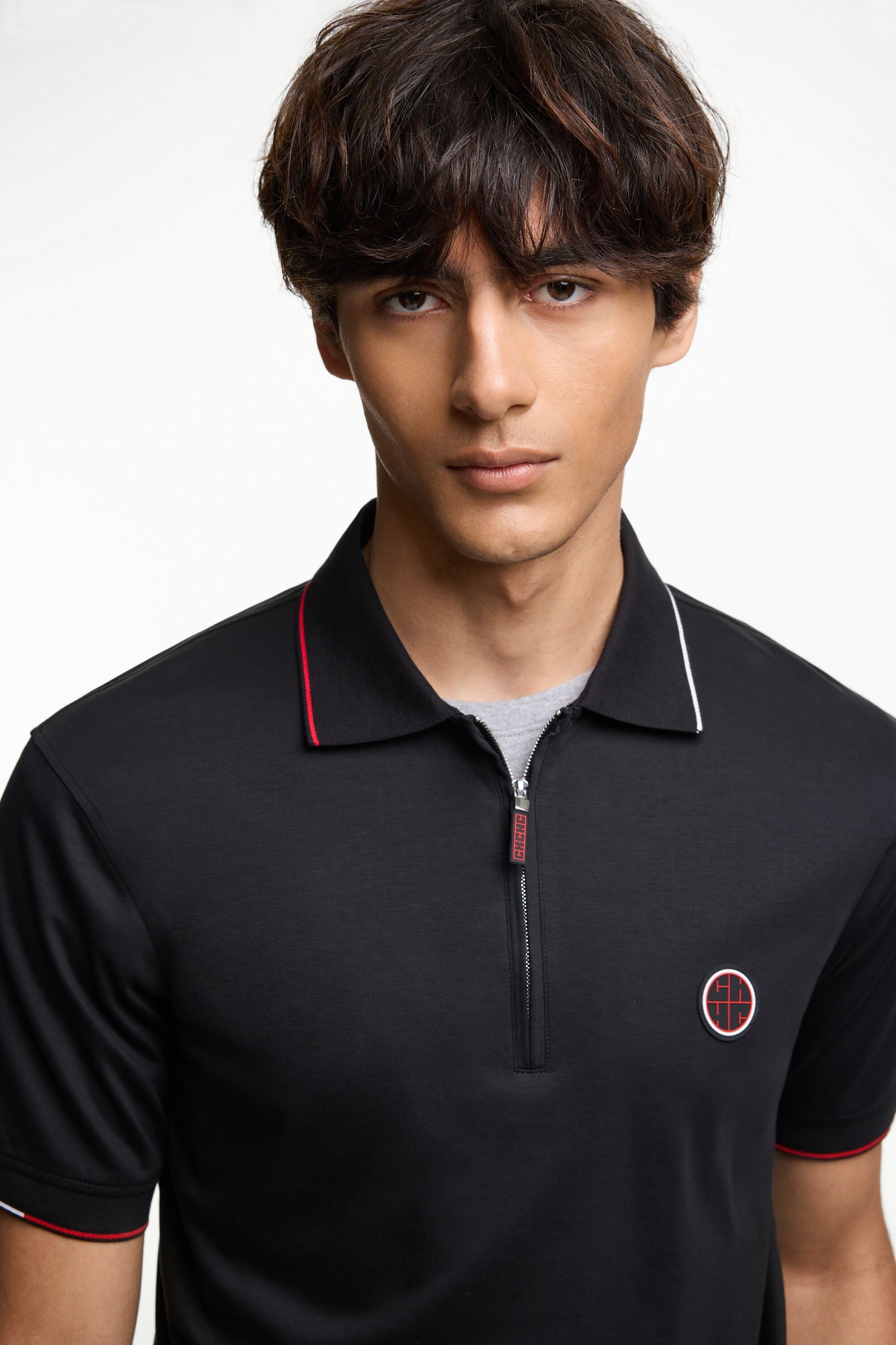 CH 2020 Jersey Half-Zip Polo Shirt black - CH Carolina Herrera United States