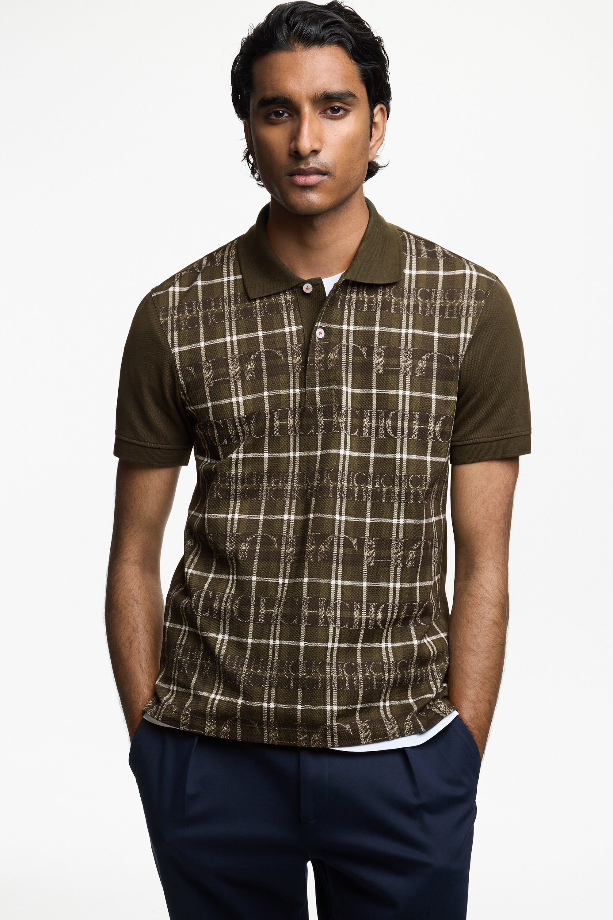 Polo de Piqué Estampado CHartan