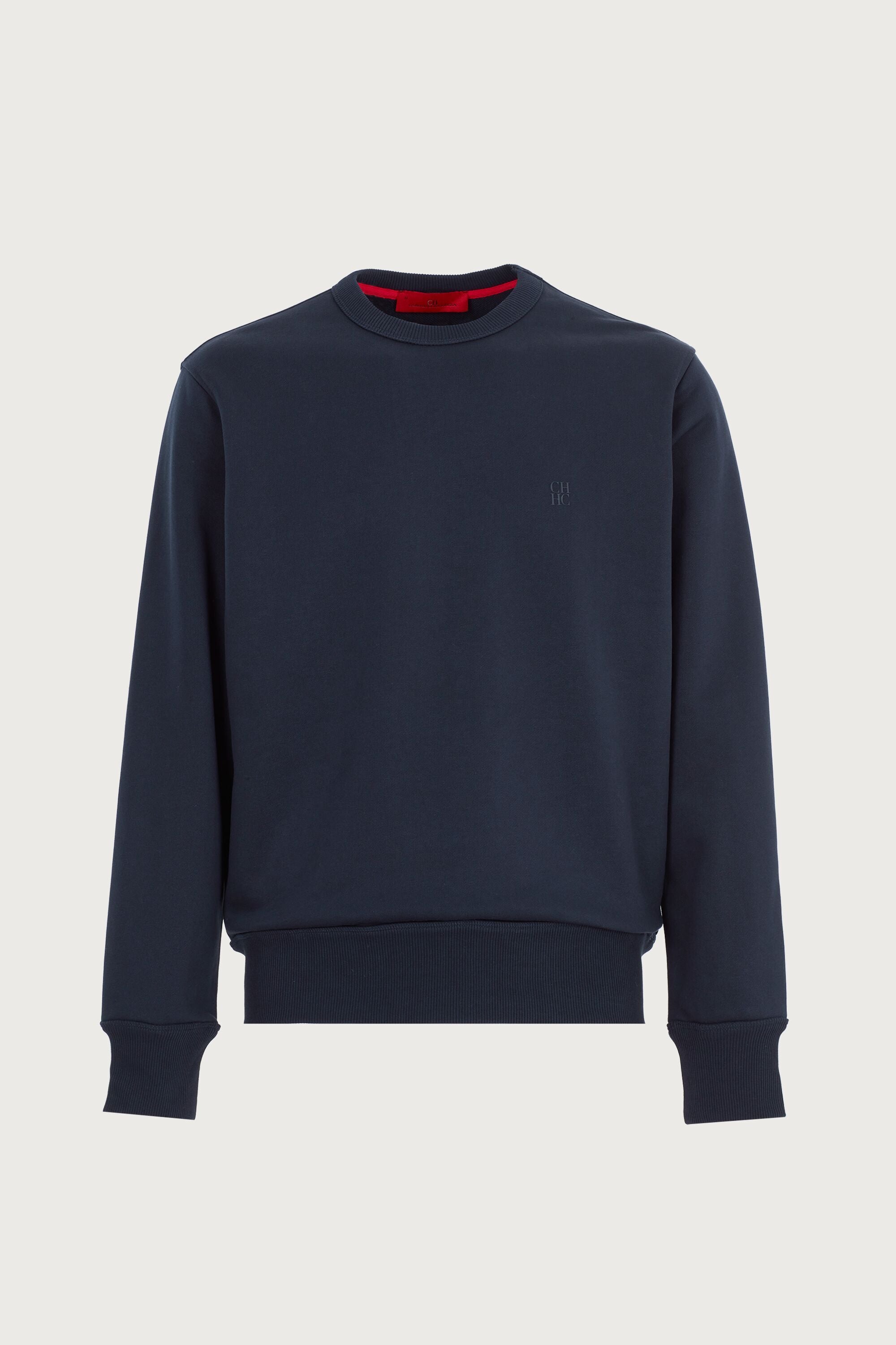 CH embossed sweatshirt navy CH Carolina Herrera United Arab Emirates